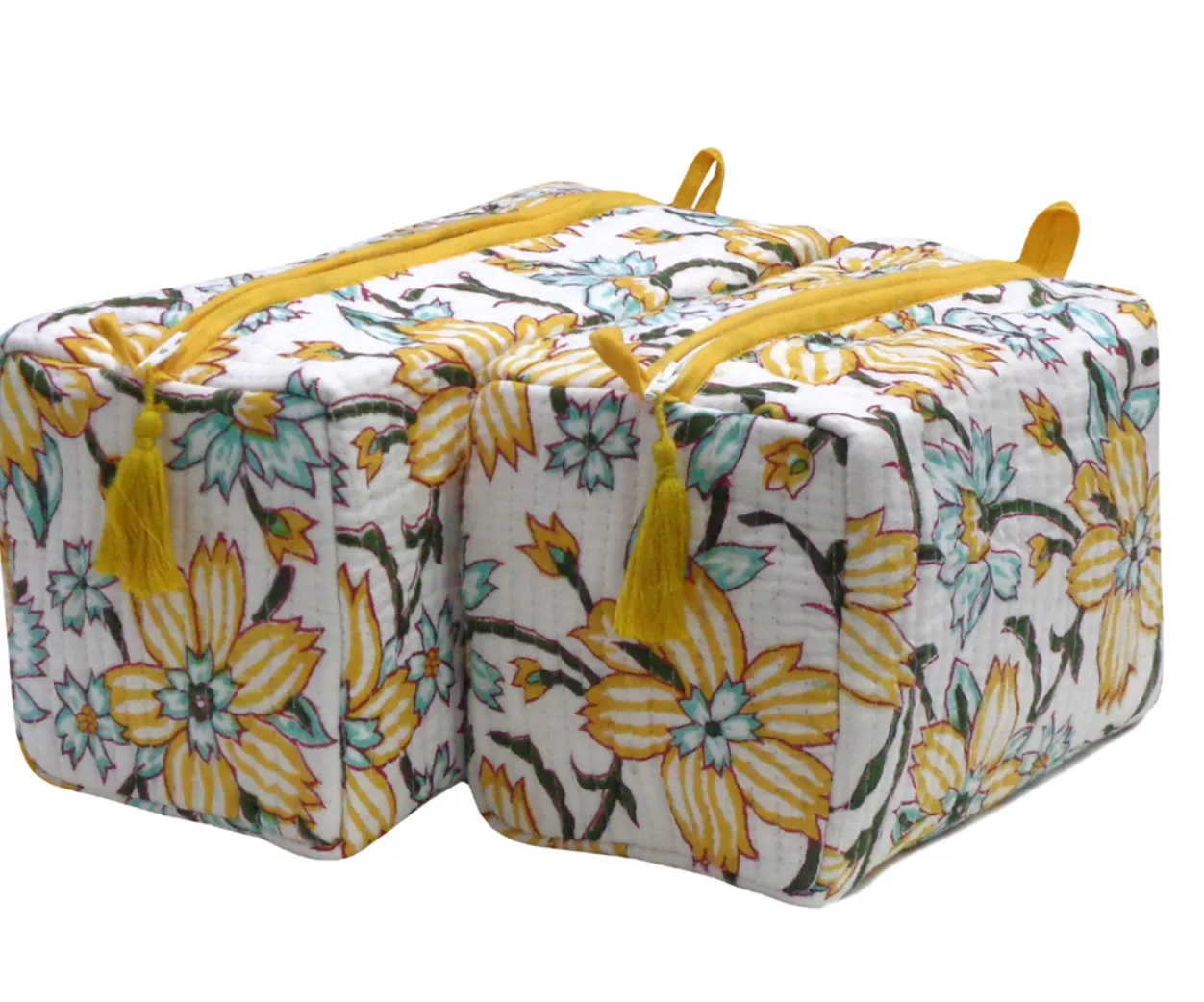 Nappy / Cosmetic Bag Set ~ Sandalwood Flower