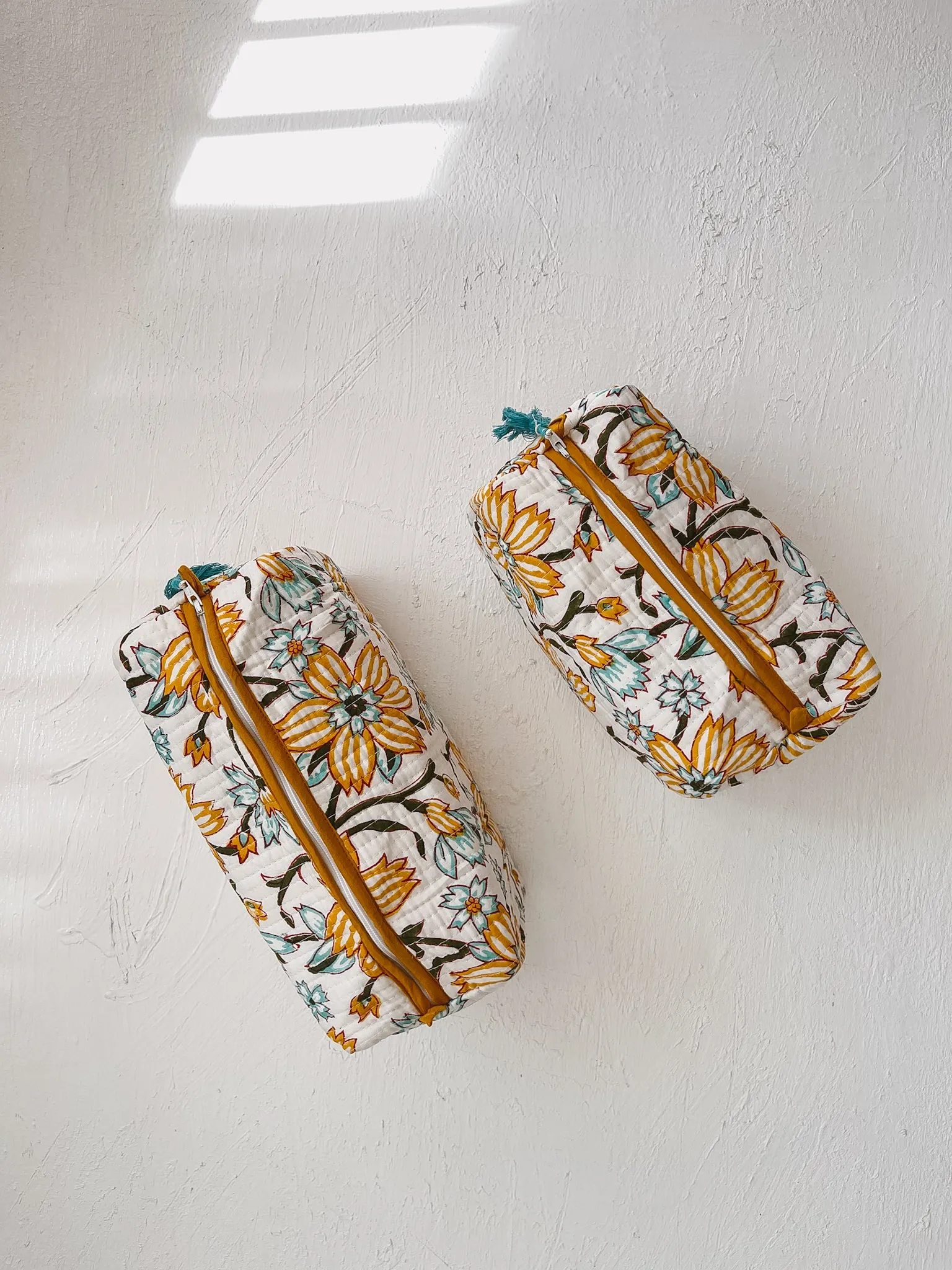 Nappy / Cosmetic Bag Set ~ Sandalwood Flower