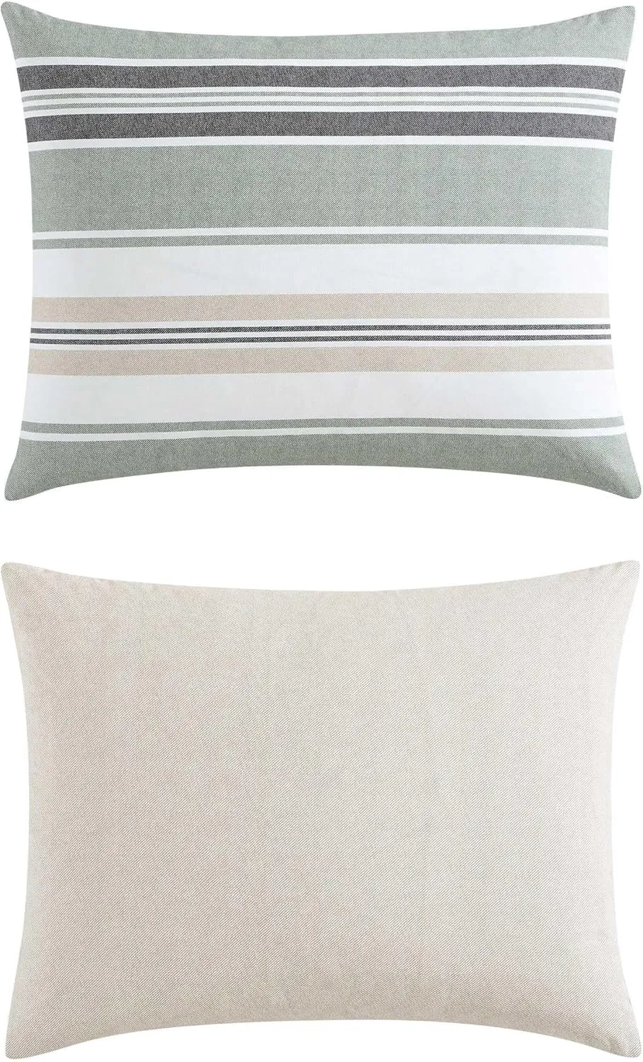 Nautica - Full/Queen Comforter Set, Woven Cotton Bedding with Matching Shams, Medium-Weight for All Seasons, Oeko-Tex Certified (Prospect Harbor Green)