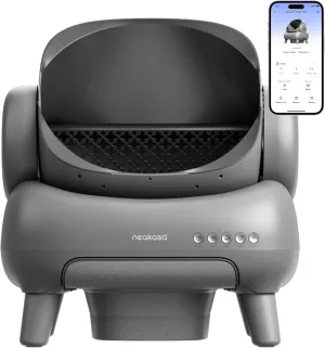 Neakasa M1 Open-Top Self-Cleaning Cat Litter Box with APP Control, Automatic Cat Litter Box Includes Trash Bags, Odor-Free Waste Disposal
