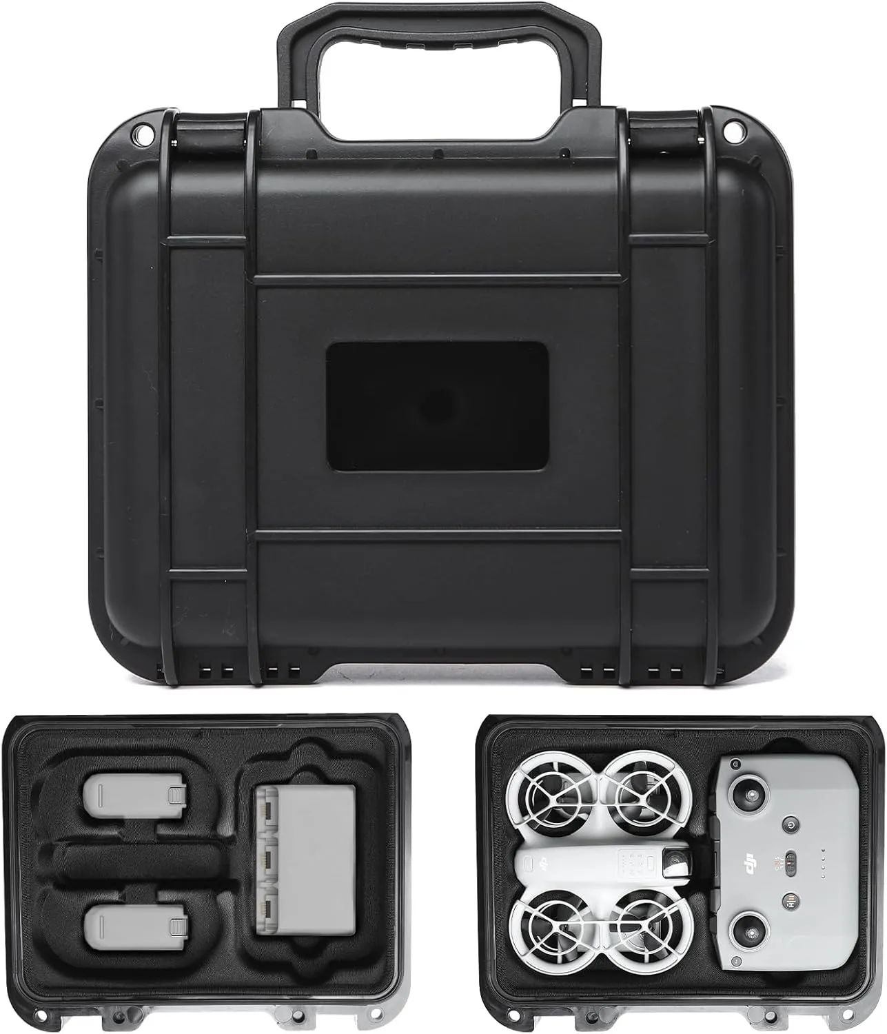 Neo Case - Portable Waterproof Hard Case for DJI Drone Combo, RC-N3 Remote Controller, Batteries and Accessories