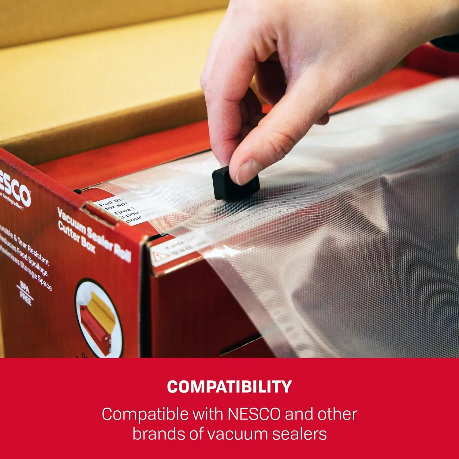 NESCO Vacuum Sealer Cutter Box 11" x 50' 11" x 50", Clear