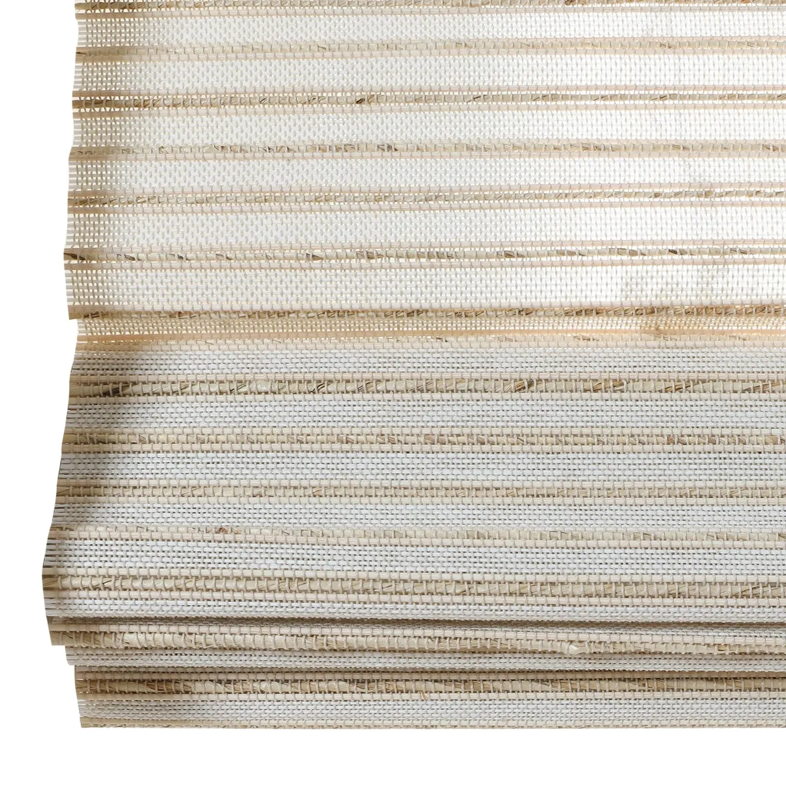 Neutral Paper Ramie Bamboo Woven Shade - Cream