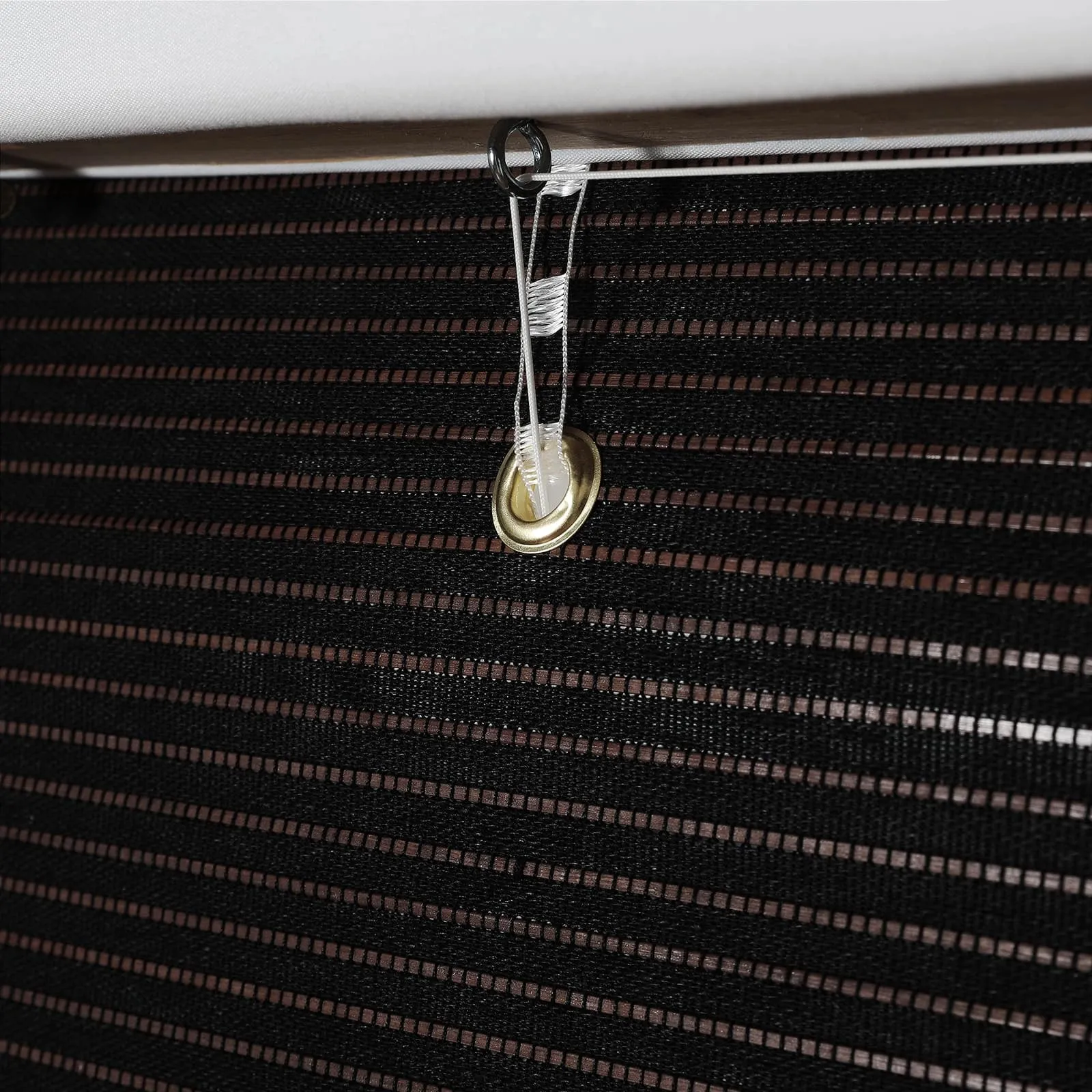 Night Neutral Woven Bamboo Shade-Chocolate