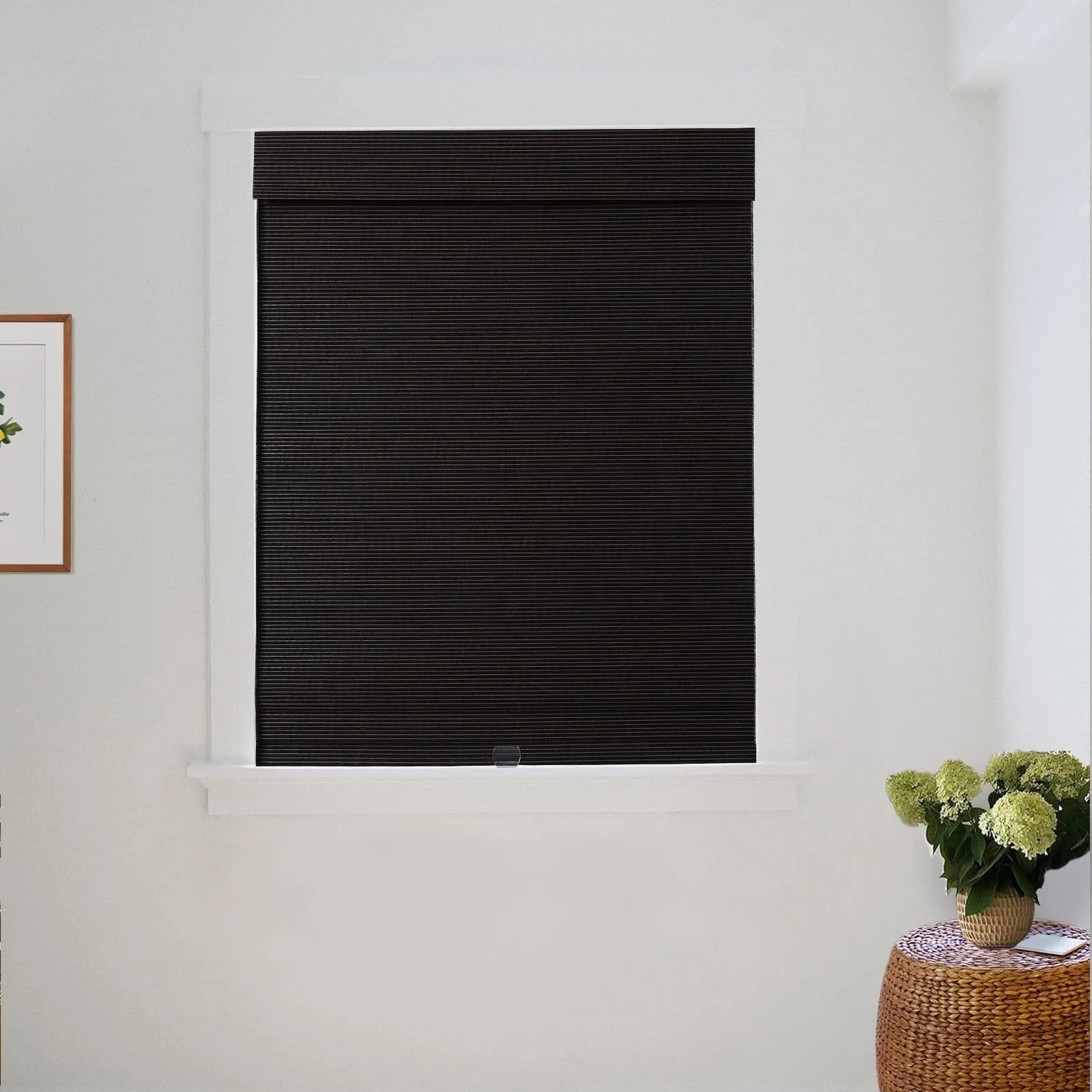 Night Neutral Woven Bamboo Shade-Chocolate