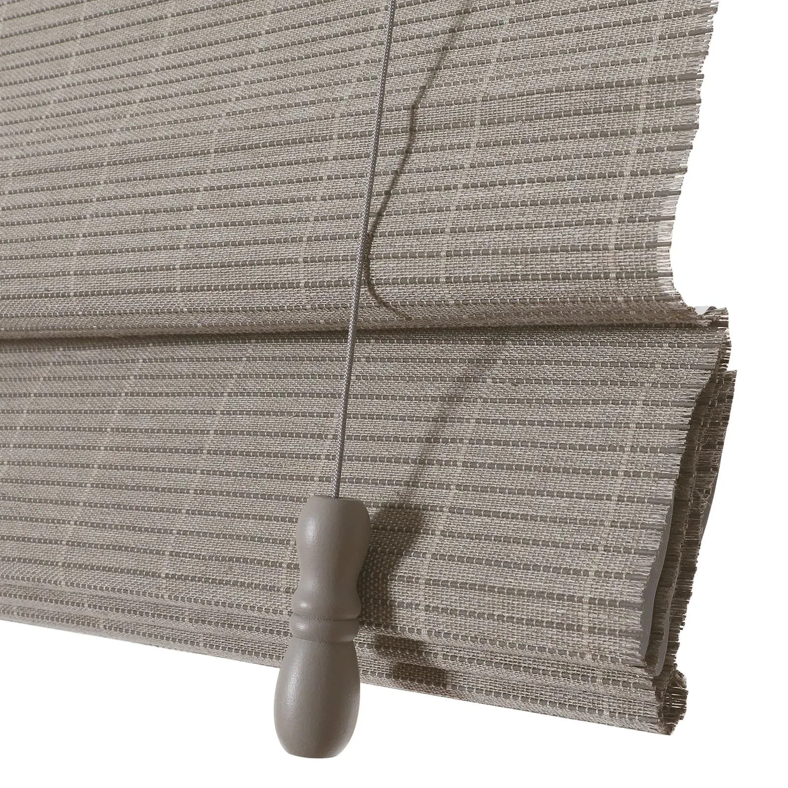 Night Neutral Woven Bamboo Shade-Stone