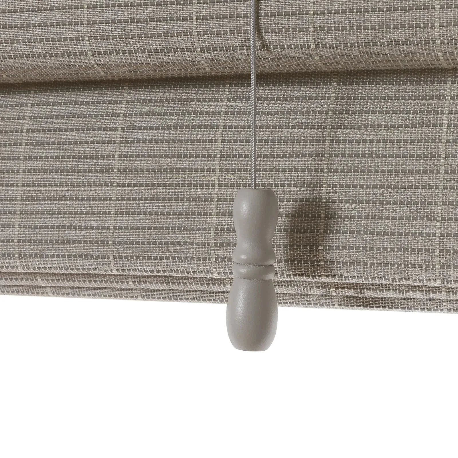 Night Neutral Woven Bamboo Shade-Stone