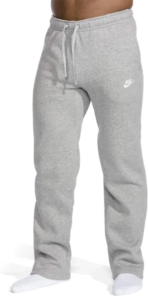 Nike Men's Sportswear Open Hem Club Pants, Dark Grey Heather/White, XXX-Large Tall