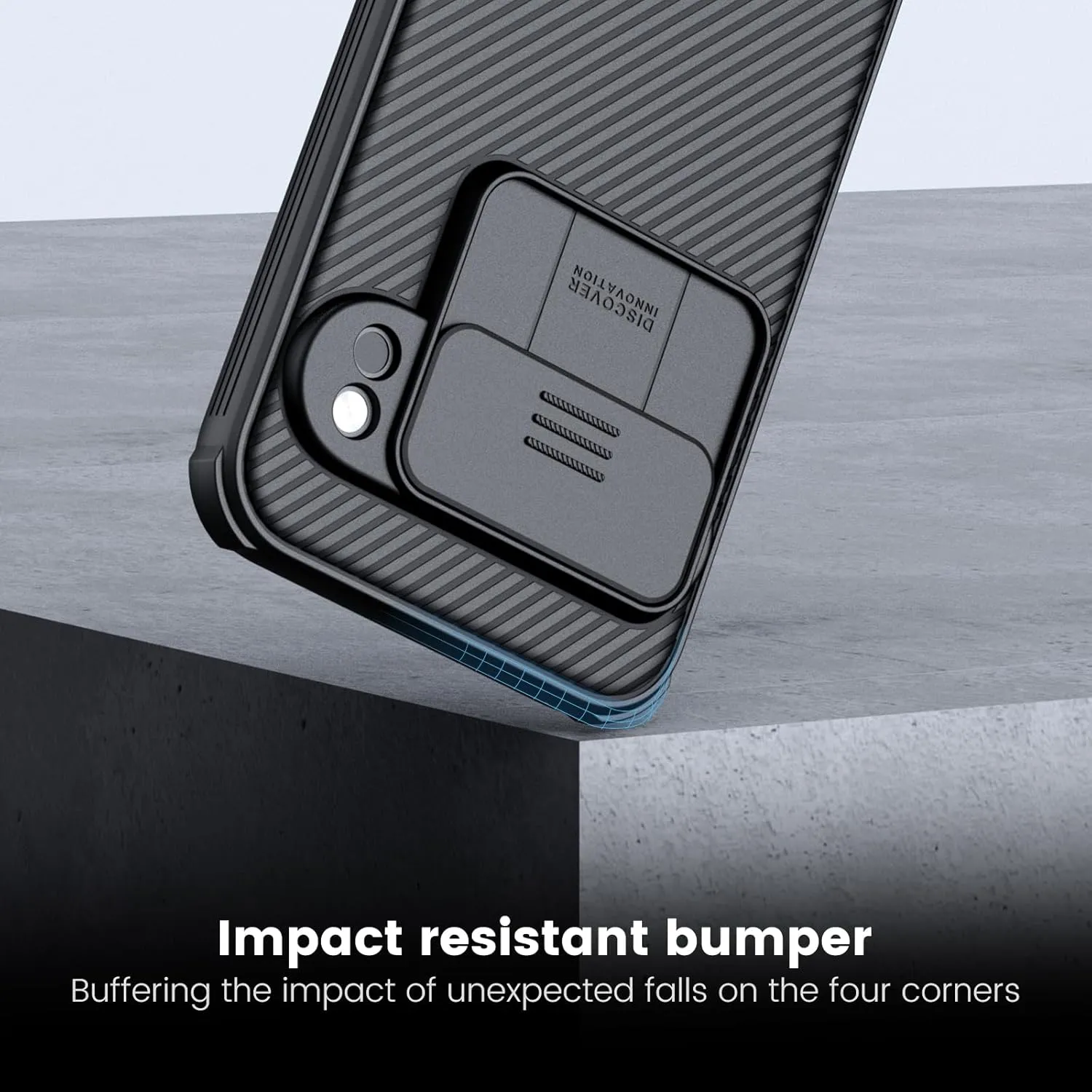 Nillkin for Google Pixel 9 Pro Case with Slide Camera Cover, Camera Lens Protector Privacy, Thin Slim Fit, Shockproof Protective, 0.9mm Raised Lens Bezel, TPU PC Dual Protection - Black