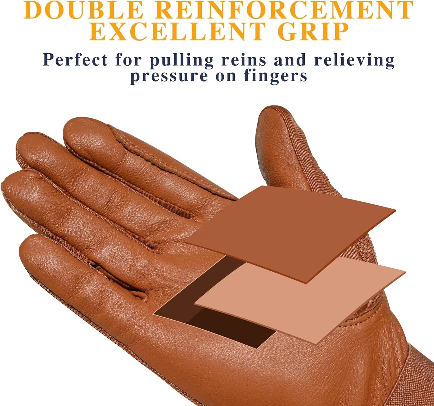 Noble Goat Leather Equestrian Gloves for Women Men Youth, Professional Horseback Riding Gloves Lightweight Windproof Comfortable and Strong Grip
