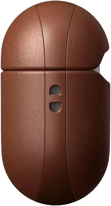 Nomad Airpods Pro 2 Case in English Tan Leather, AirPods Pro 2nd Cover, Compatible with AirPods Pro Case 1st gen, Leather AirPods Pro 2nd gen Cover, Qi and MagSafe Charging Compatible