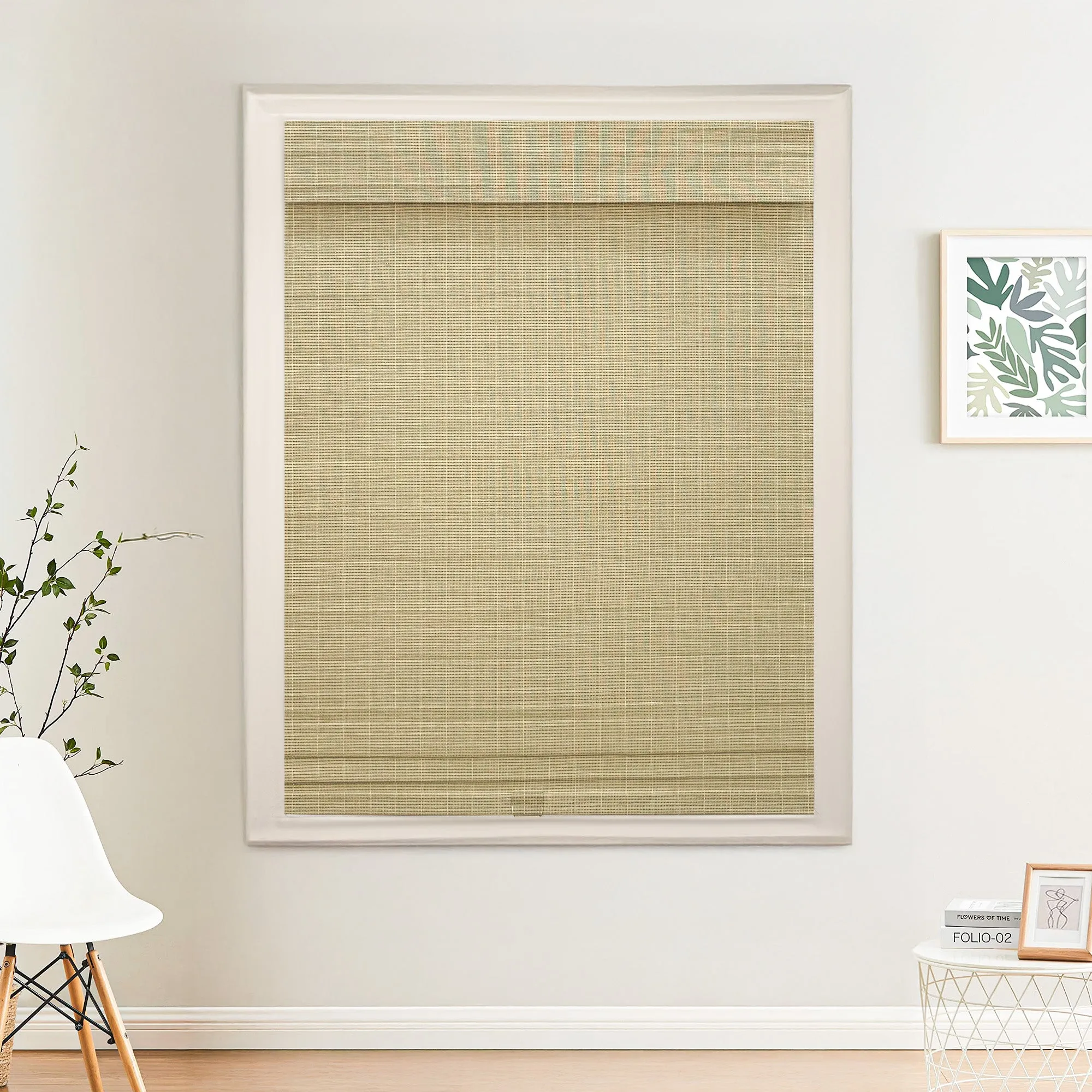 Nomi No-Drill Woven Bamboo  Blinds & Shades | Avocado