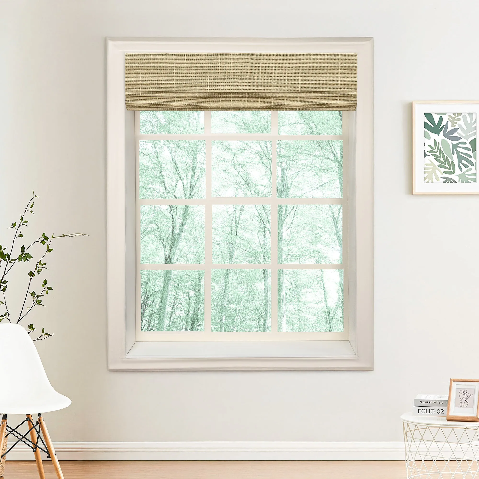 Nomi No-Drill Woven Bamboo  Blinds & Shades | Avocado