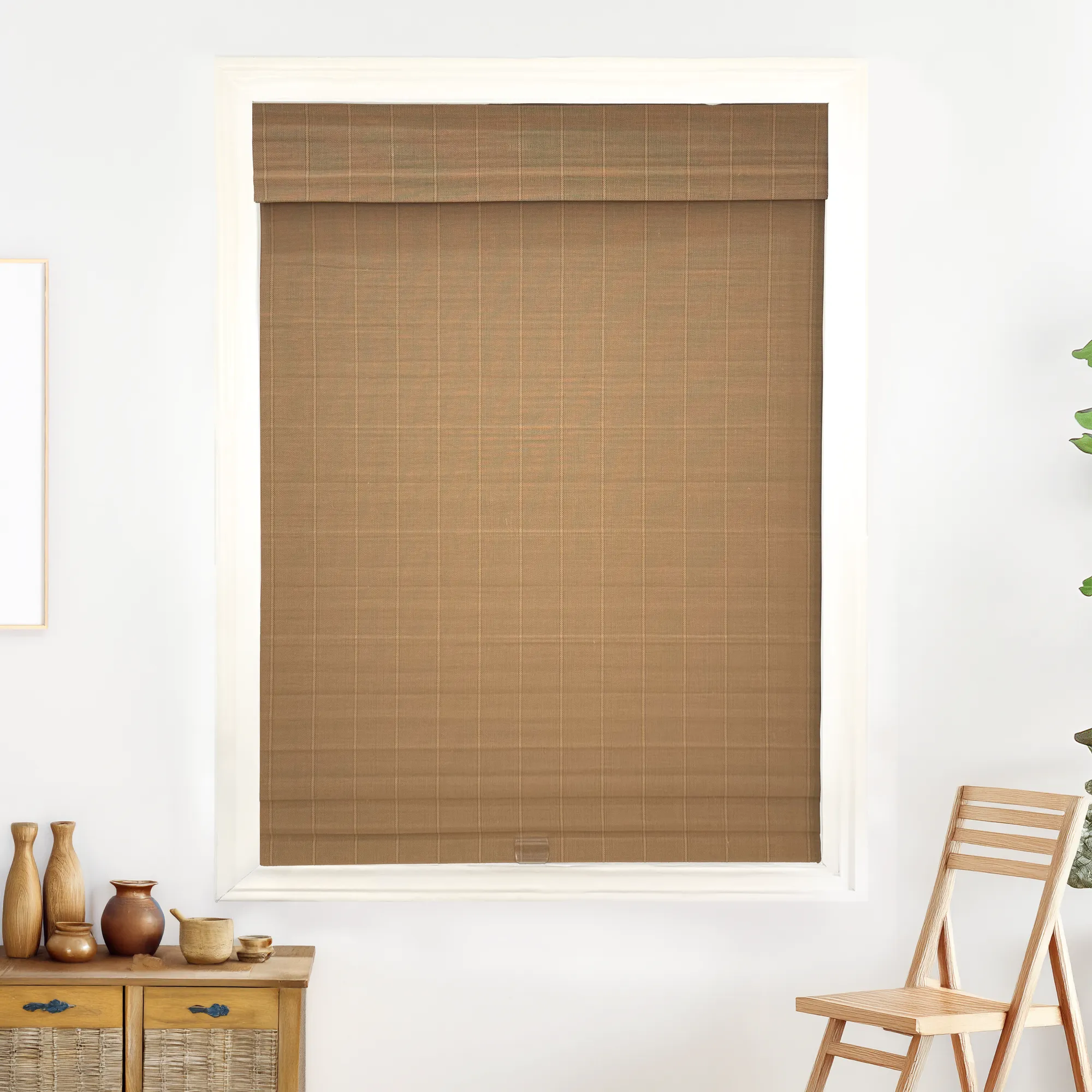 Nomi Woven Bamboo Blinds & Shades | Light Brown
