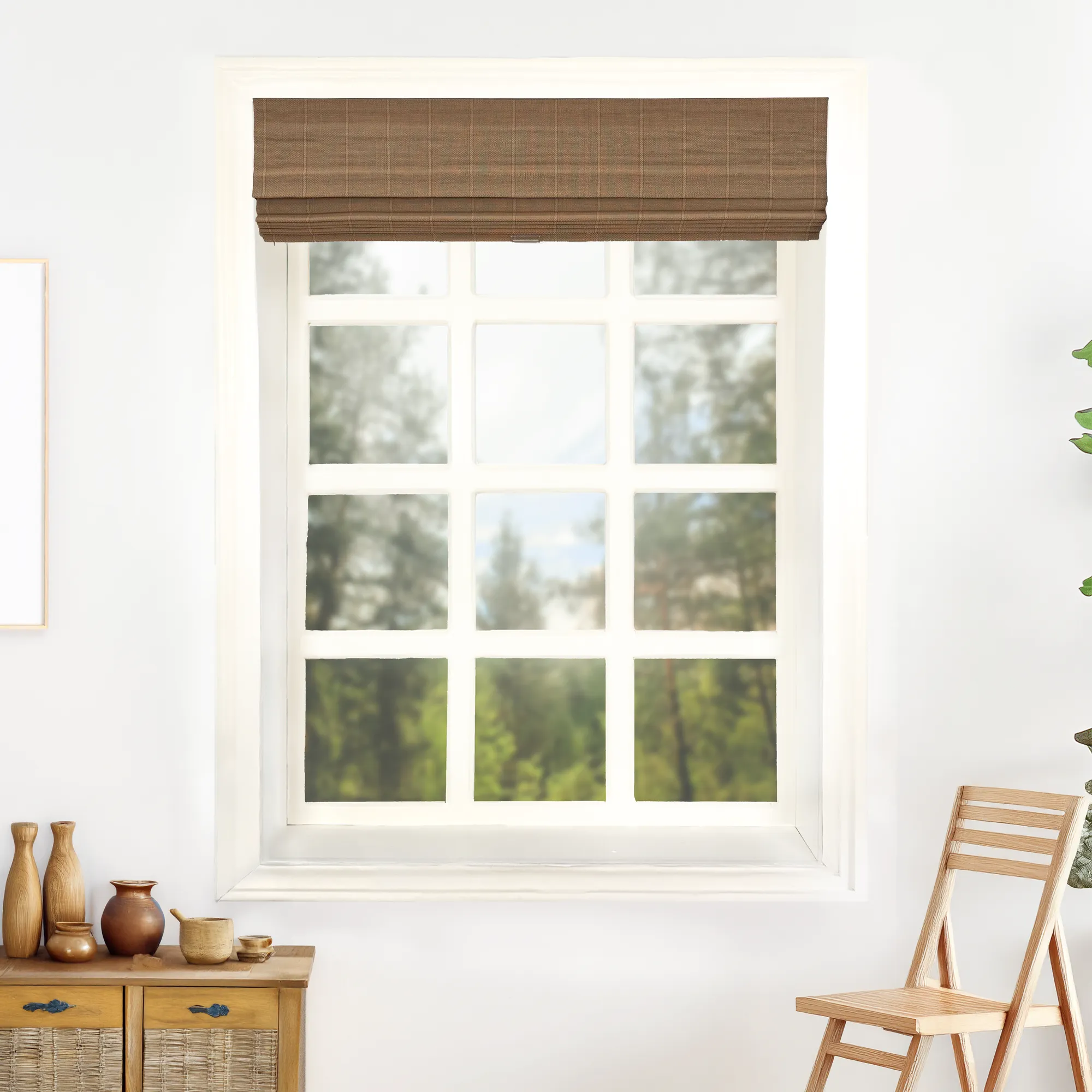 Nomi Woven Bamboo Blinds & Shades | Light Brown