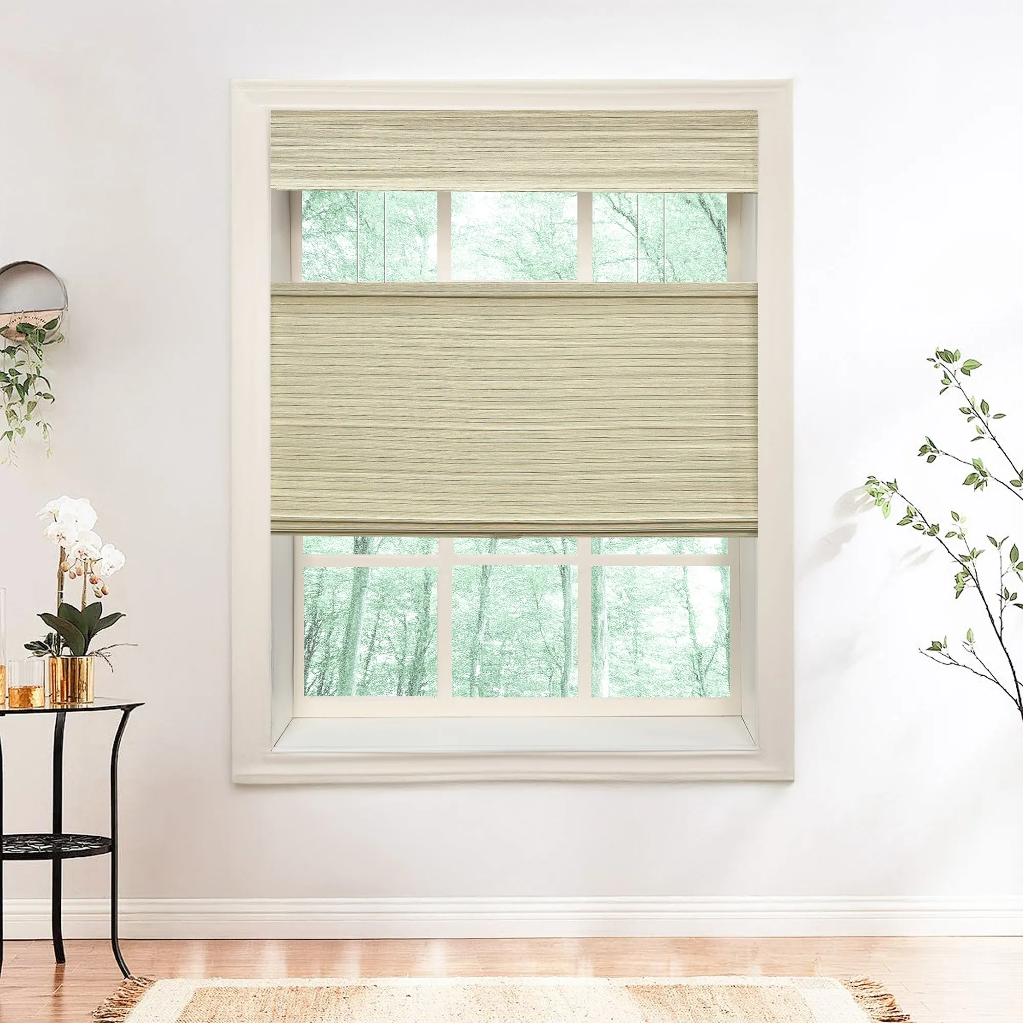 Nomi Woven Bamboo Blinds & Shades Top Down Bottom Up | Birch Forest
