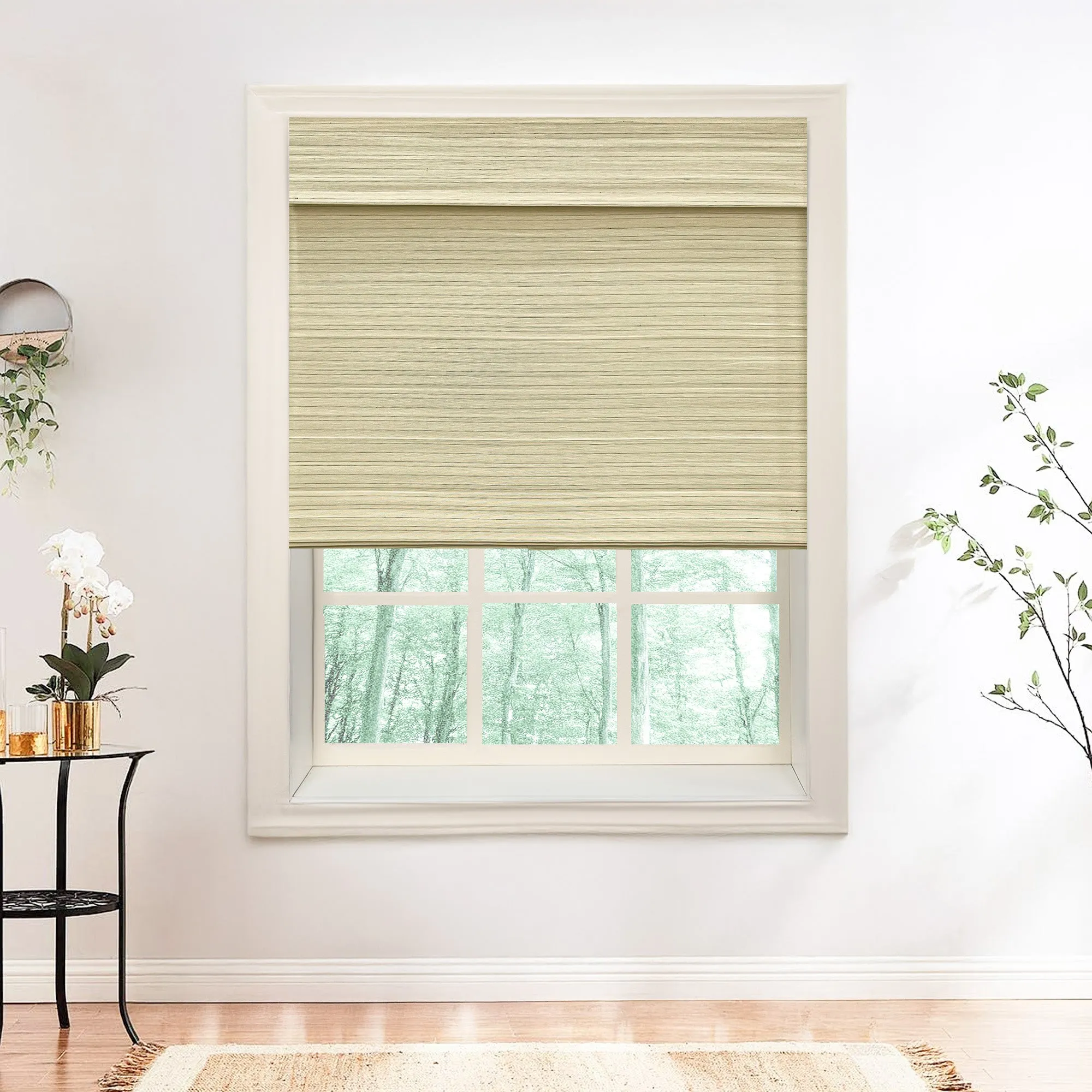Nomi Woven Bamboo Blinds & Shades Top Down Bottom Up | Birch Forest