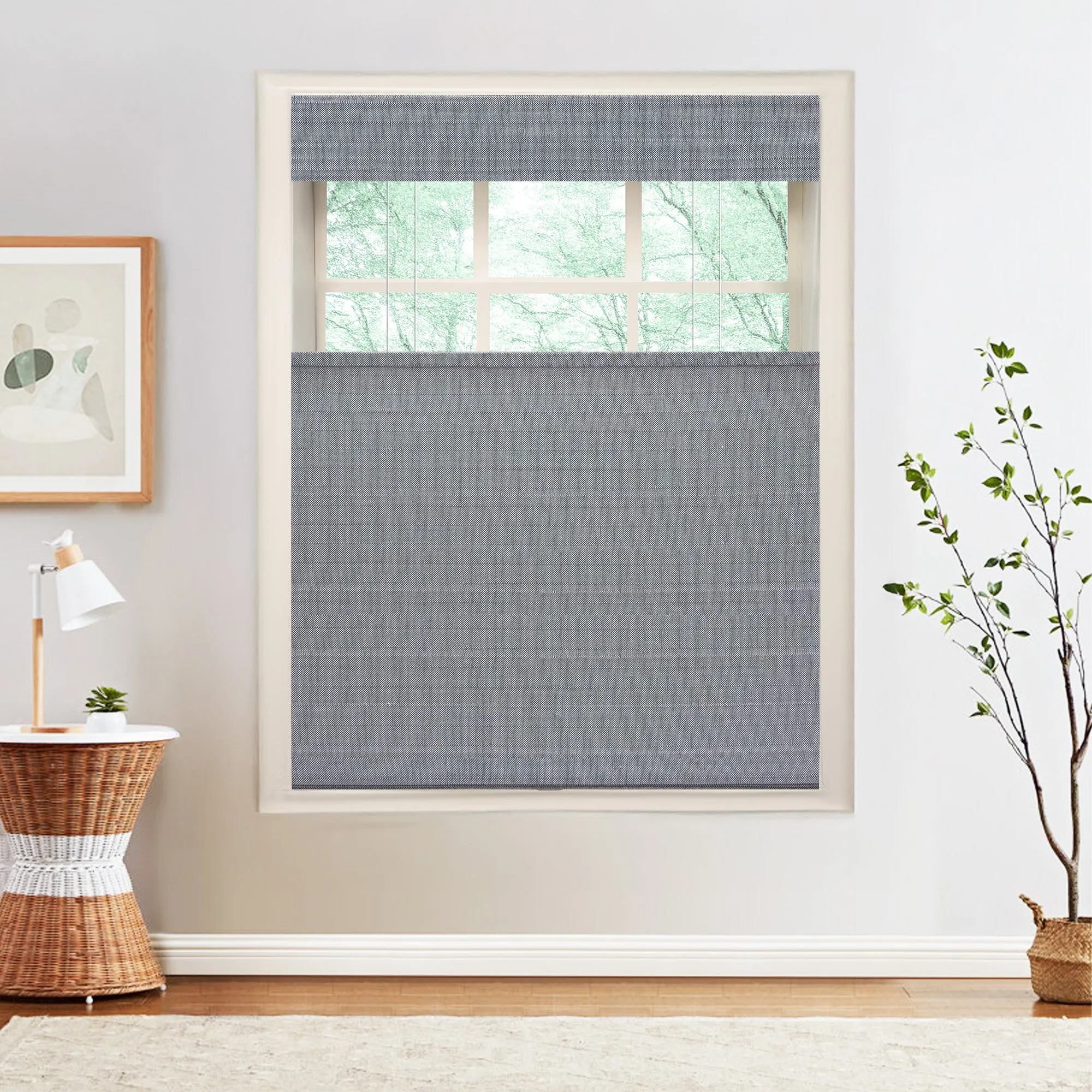 Nomi Woven Bamboo Blinds & Shades Top Down Bottom Up | Cobblestone