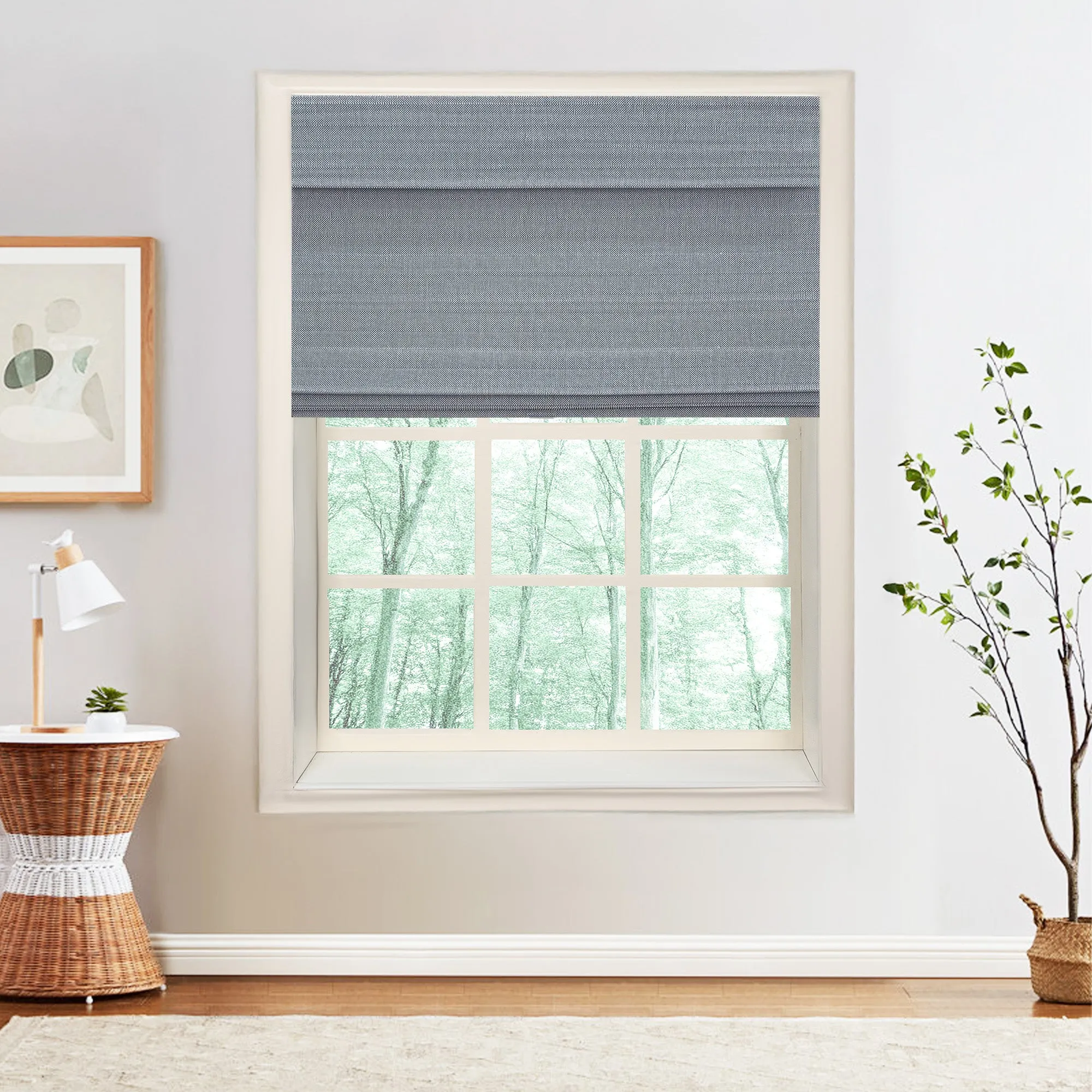Nomi Woven Bamboo Blinds & Shades Top Down Bottom Up | Cobblestone