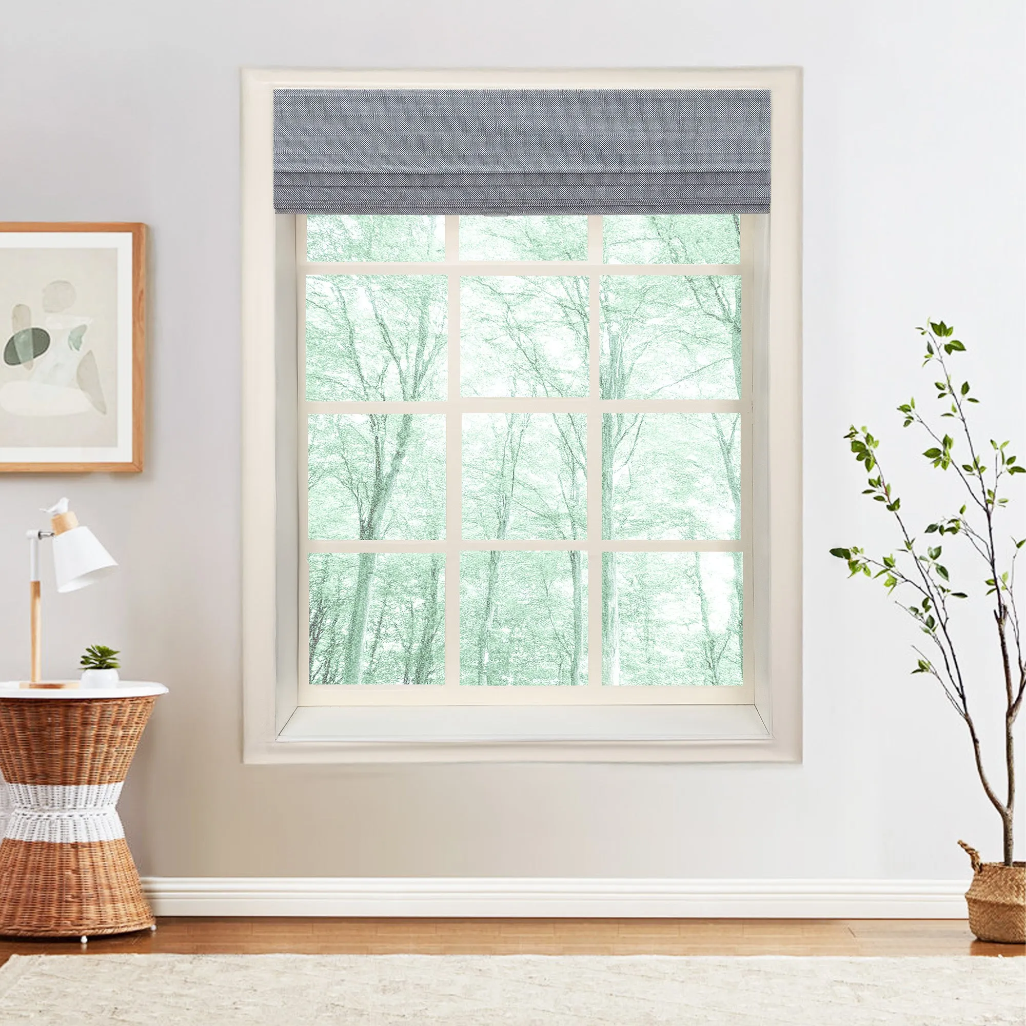 Nomi Woven Bamboo Blinds & Shades Top Down Bottom Up | Cobblestone