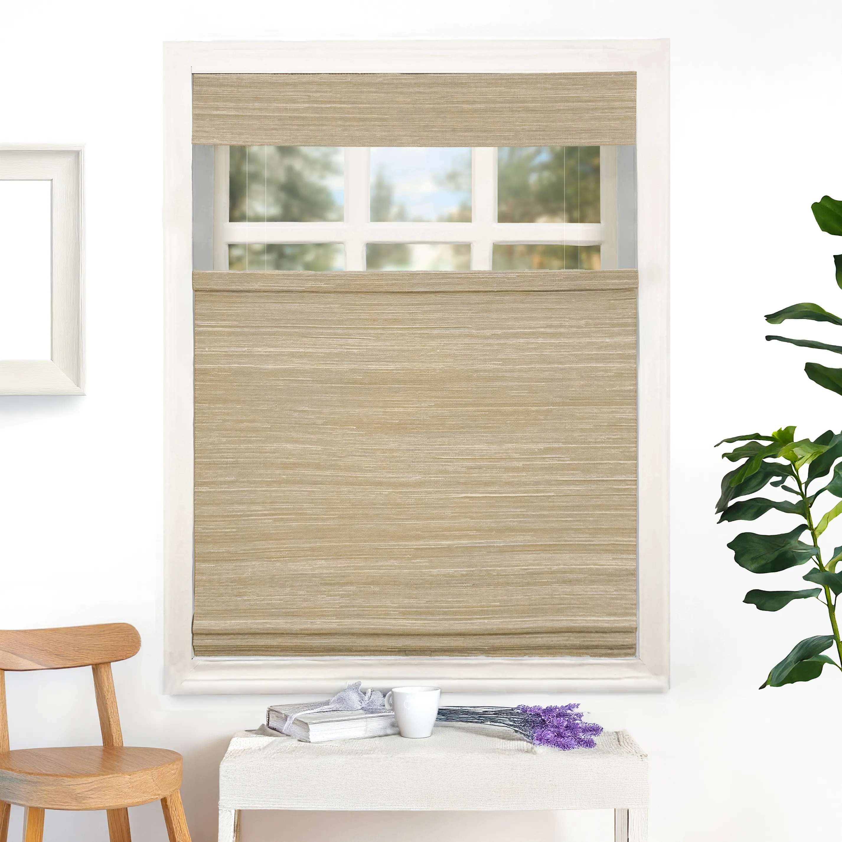 Nomi Woven Bamboo Blinds & Shades Top Down Bottom Up | Hemp Grass