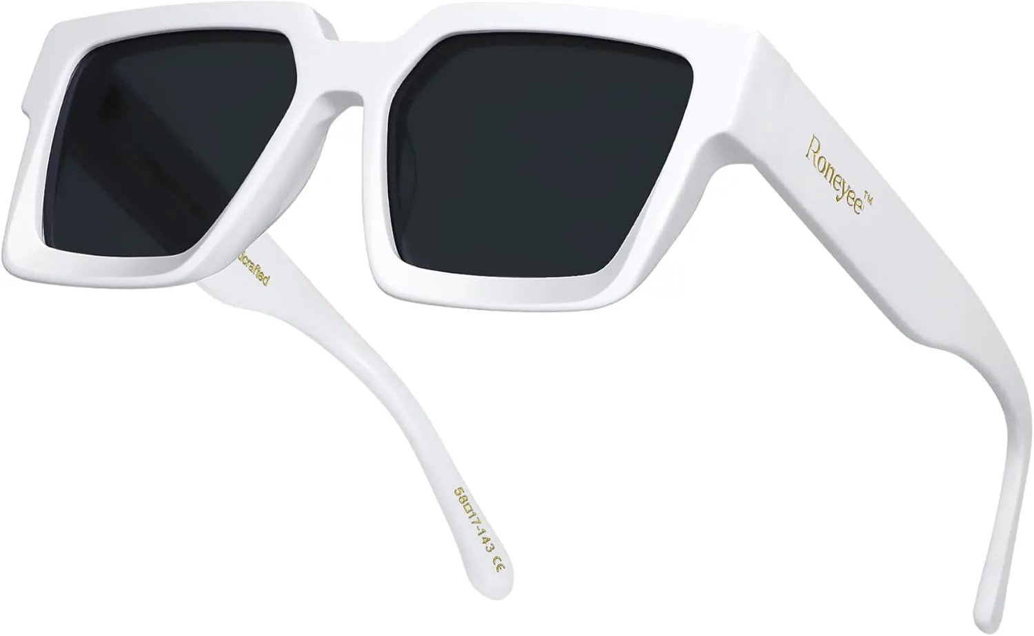 Non Polarized Acetate Sunglasses RY-A01 Frame with UV Protection Impact Resistant Nylon Lens Retro Unisex