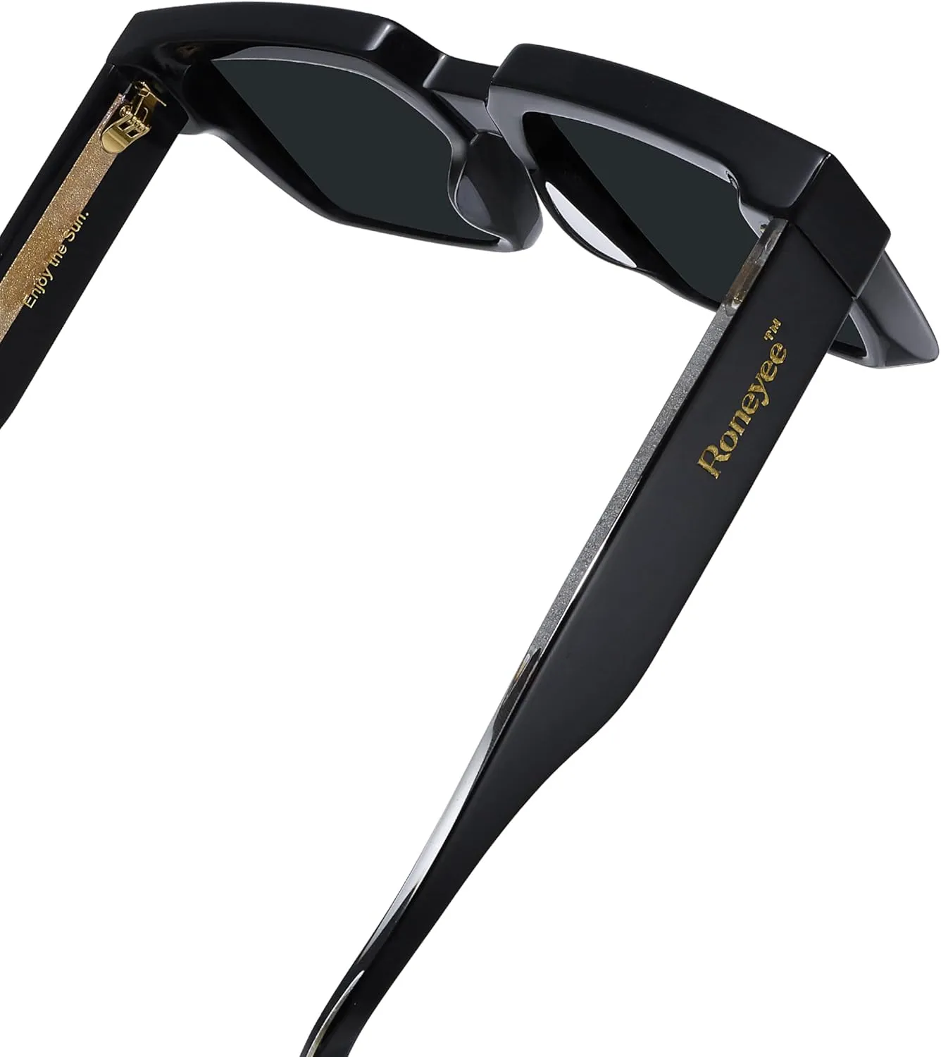 Non Polarized Acetate Sunglasses RY-A01 Frame with UV Protection Impact Resistant Nylon Lens Retro Unisex