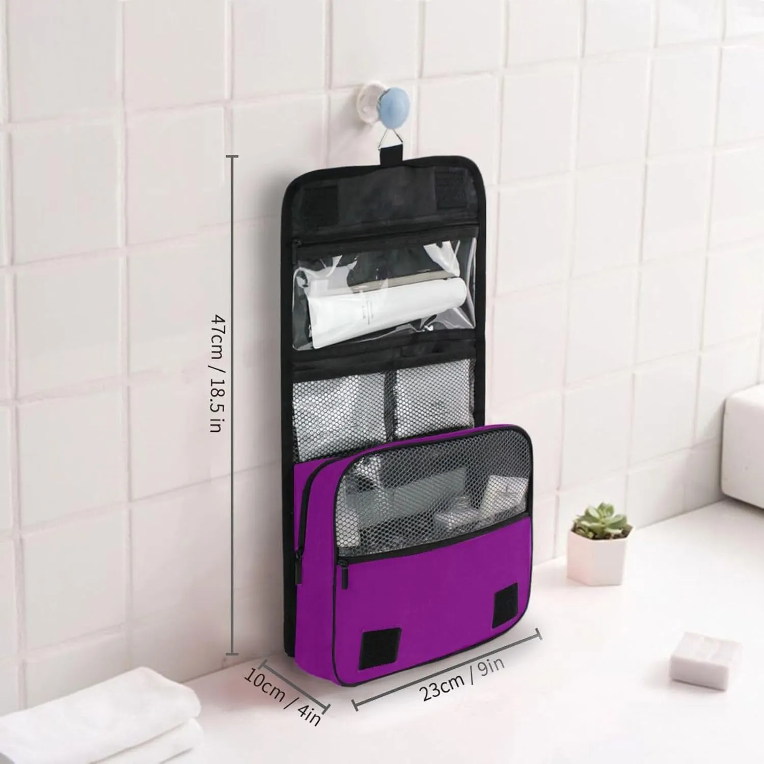 ODAWA Toiletries Bag Patriarch Multi Compartment Toiletry Cosmetic Bag Travel Toiletry Makeup Bag for Women