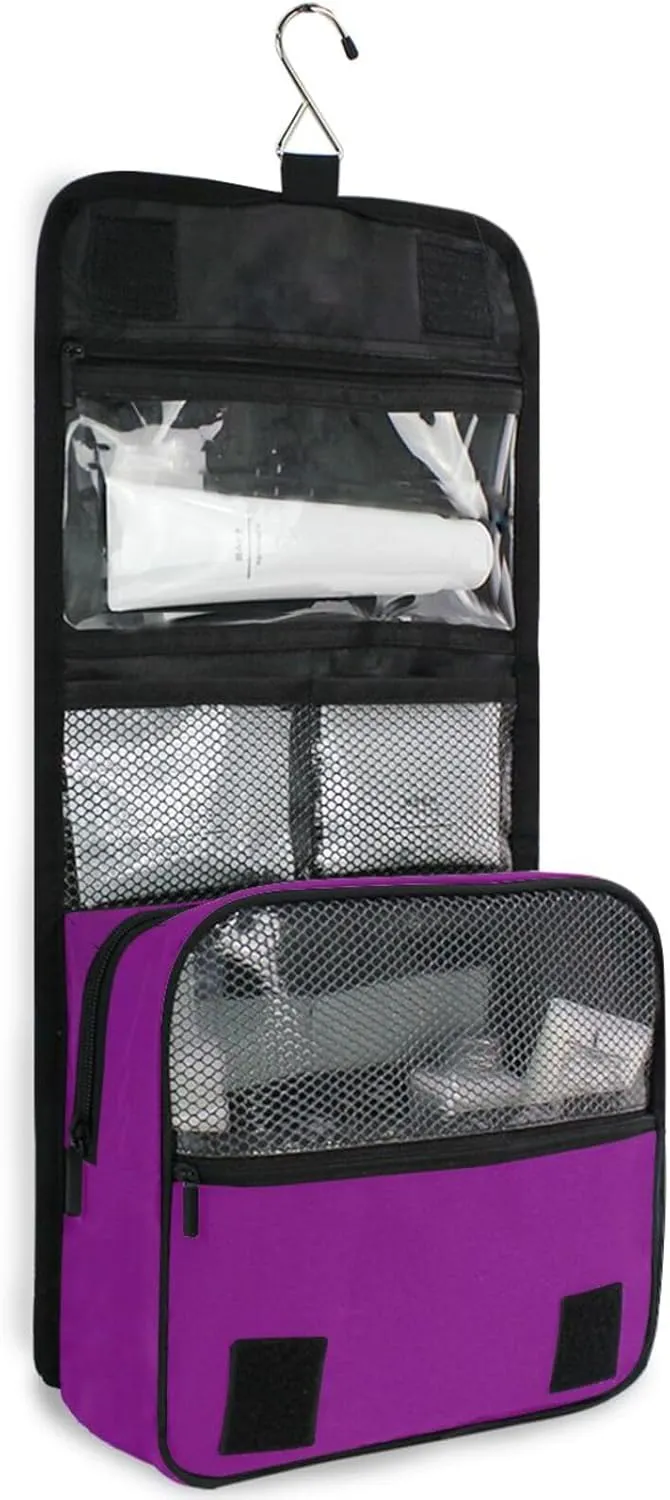 ODAWA Toiletries Bag Patriarch Multi Compartment Toiletry Cosmetic Bag Travel Toiletry Makeup Bag for Women