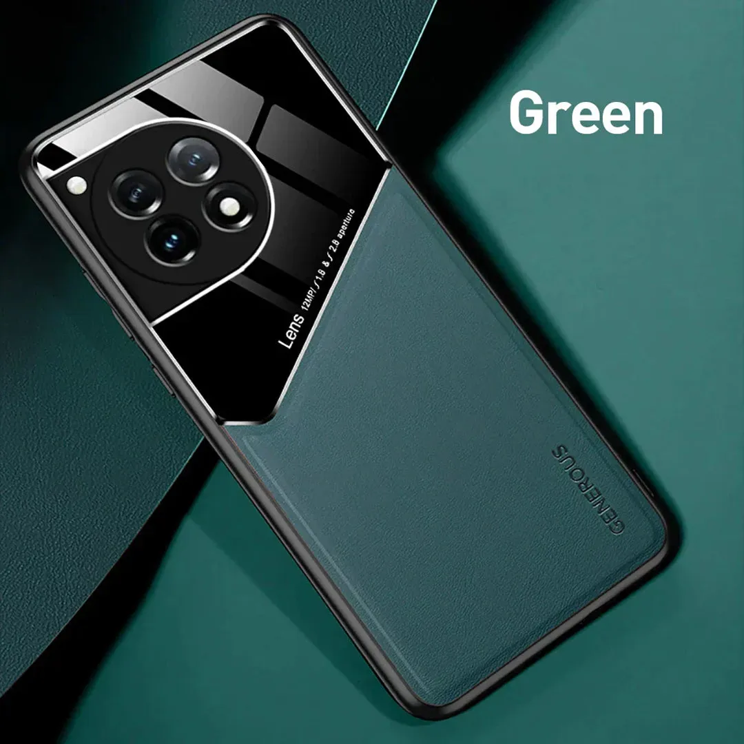 OnePlus 11R Vintage Leather Magnetic Holder Case