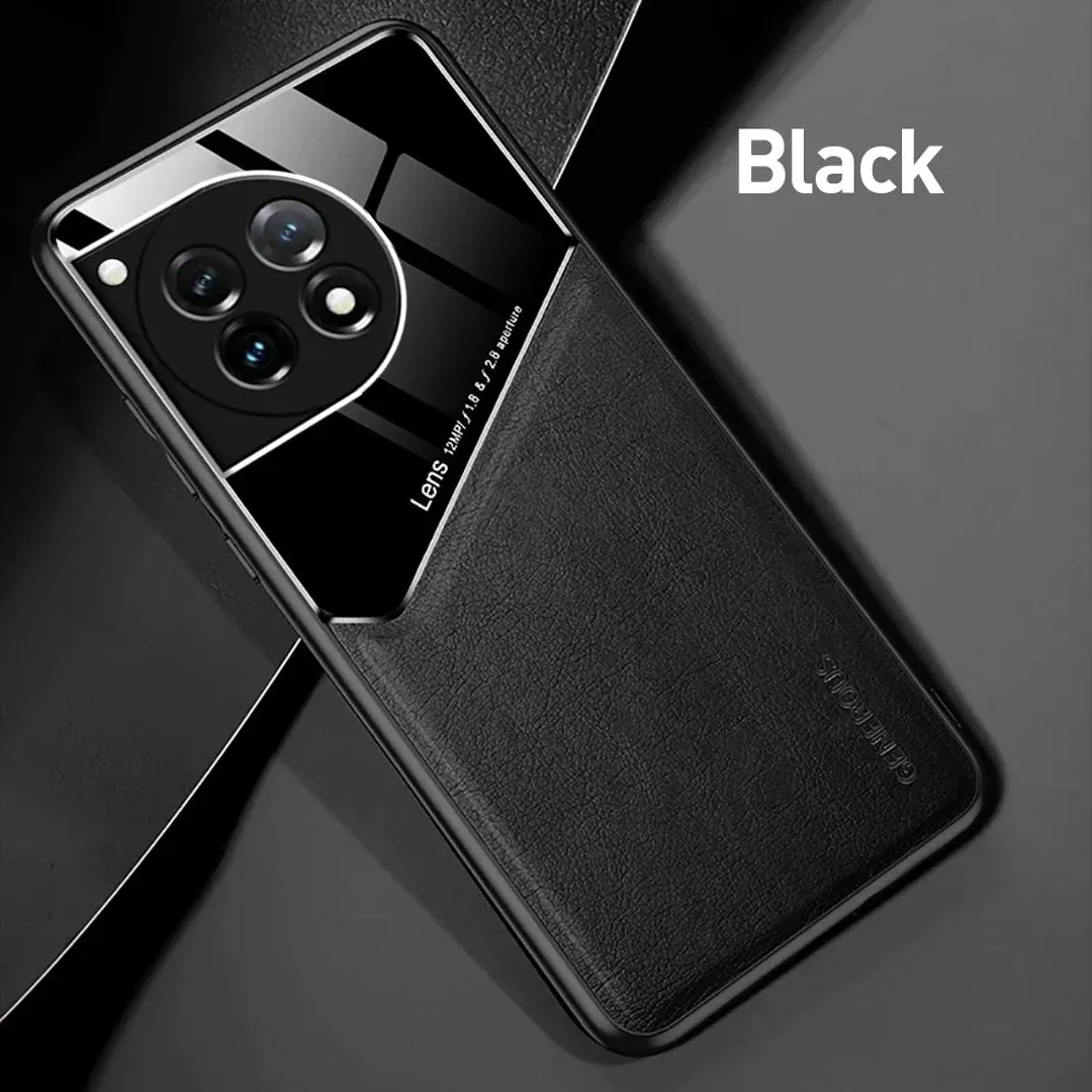 OnePlus 11R Vintage Leather Magnetic Holder Case