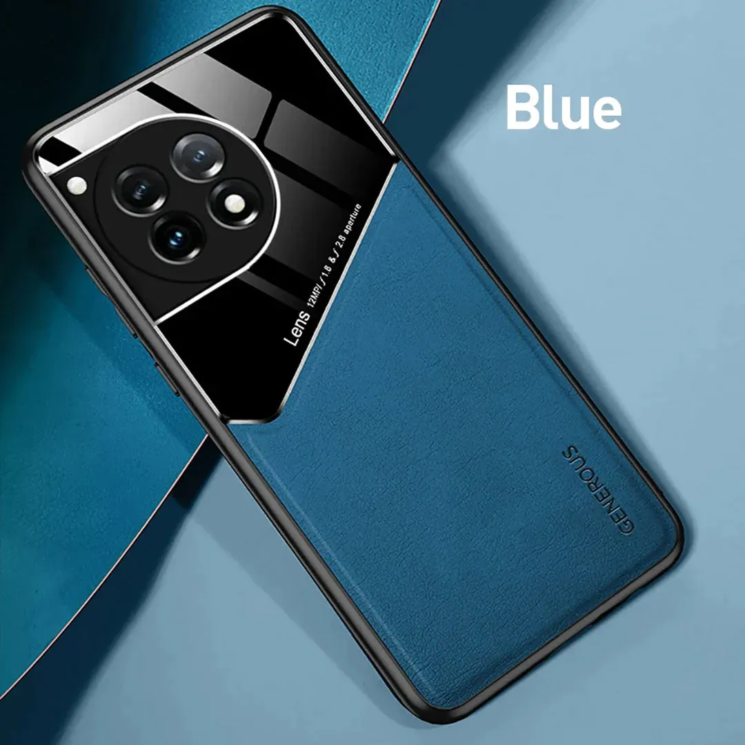 OnePlus 11R Vintage Leather Magnetic Holder Case