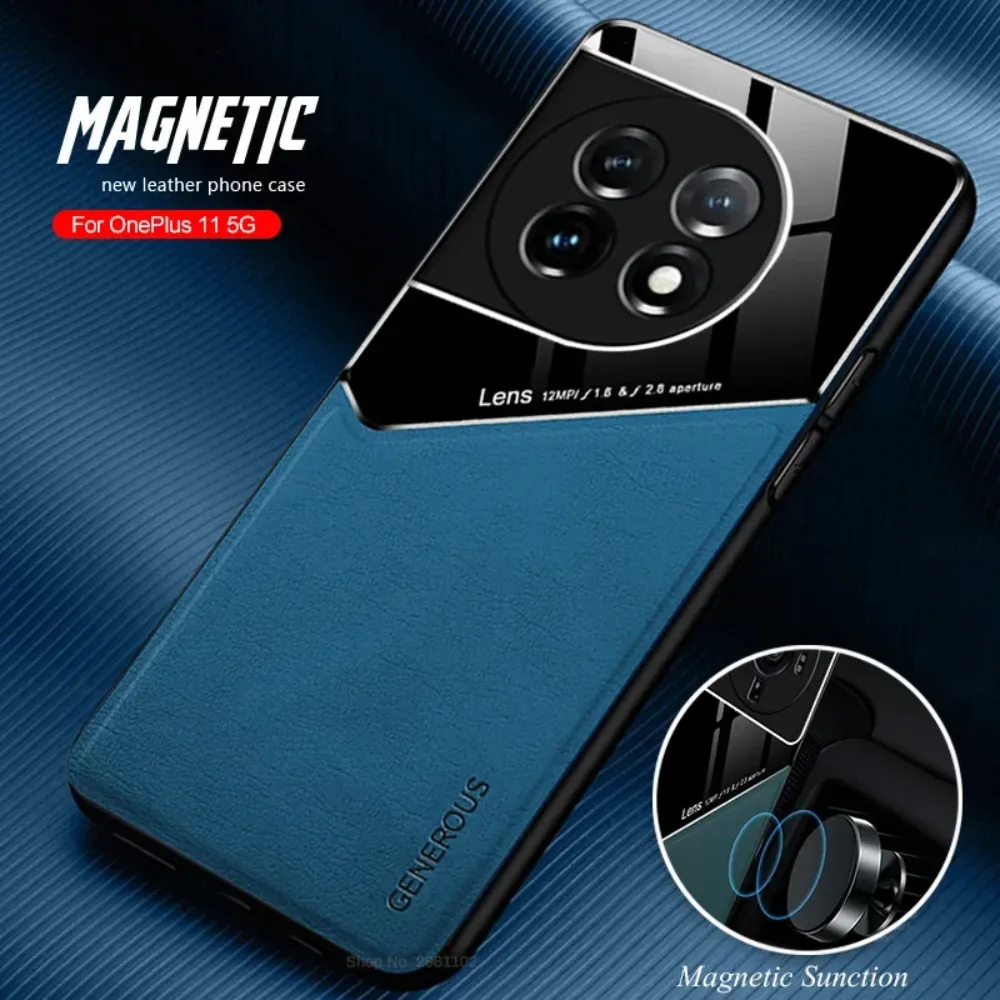 OnePlus 11R Vintage Leather Magnetic Holder Case
