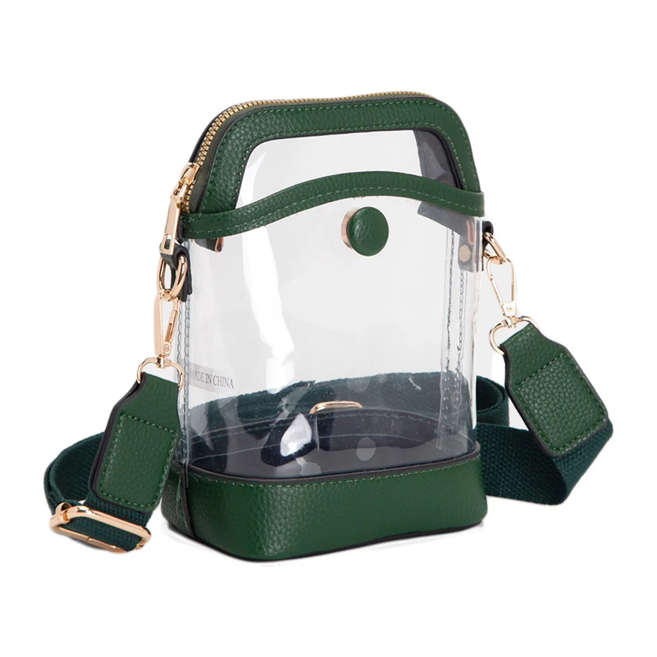 Orange Transparent Crossbody Bag