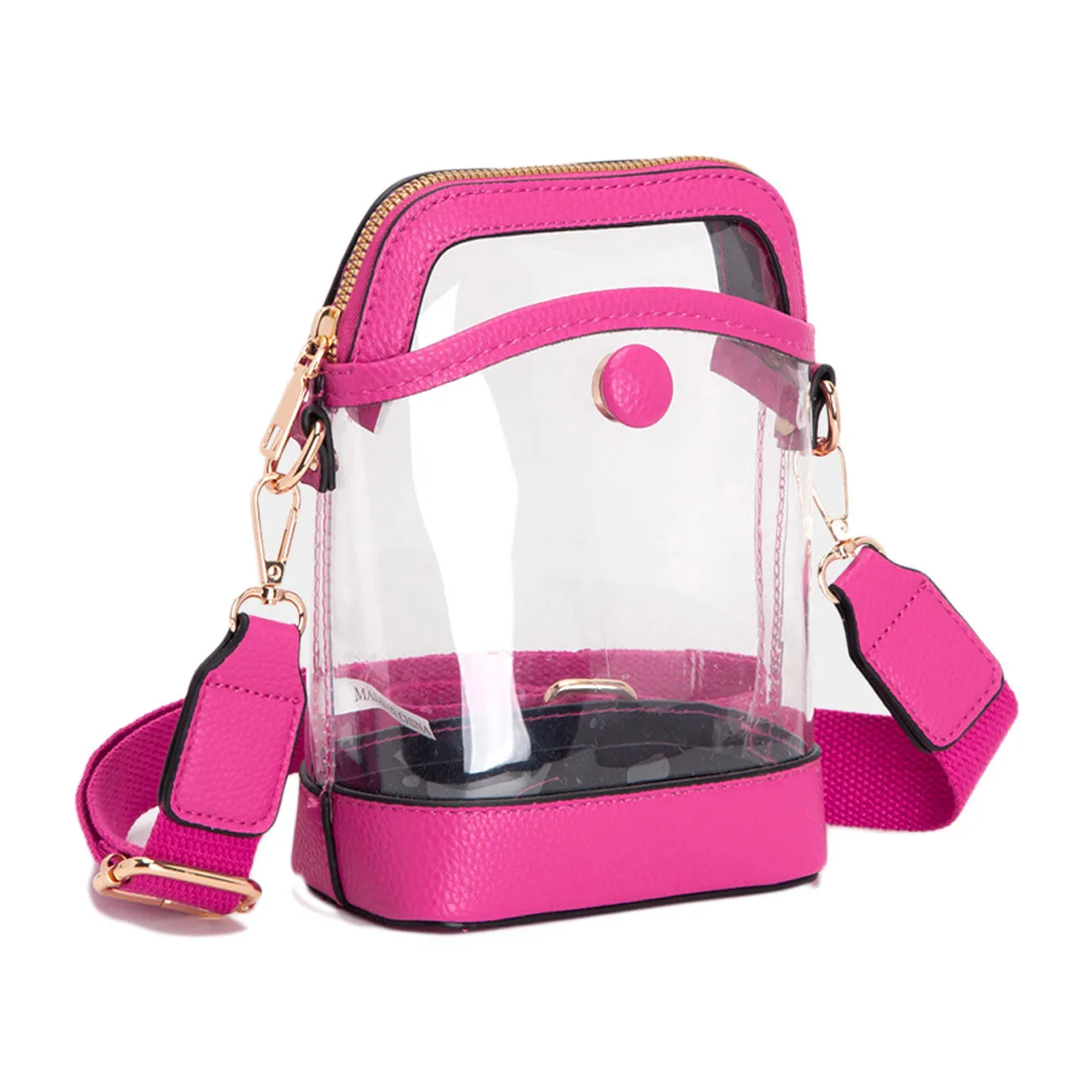Orange Transparent Crossbody Bag