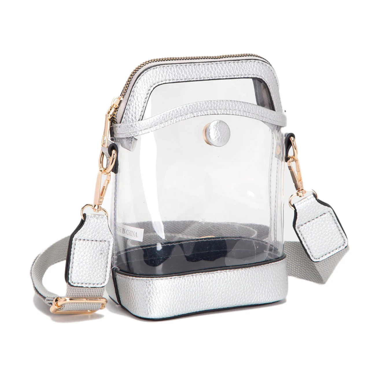 Orange Transparent Crossbody Bag