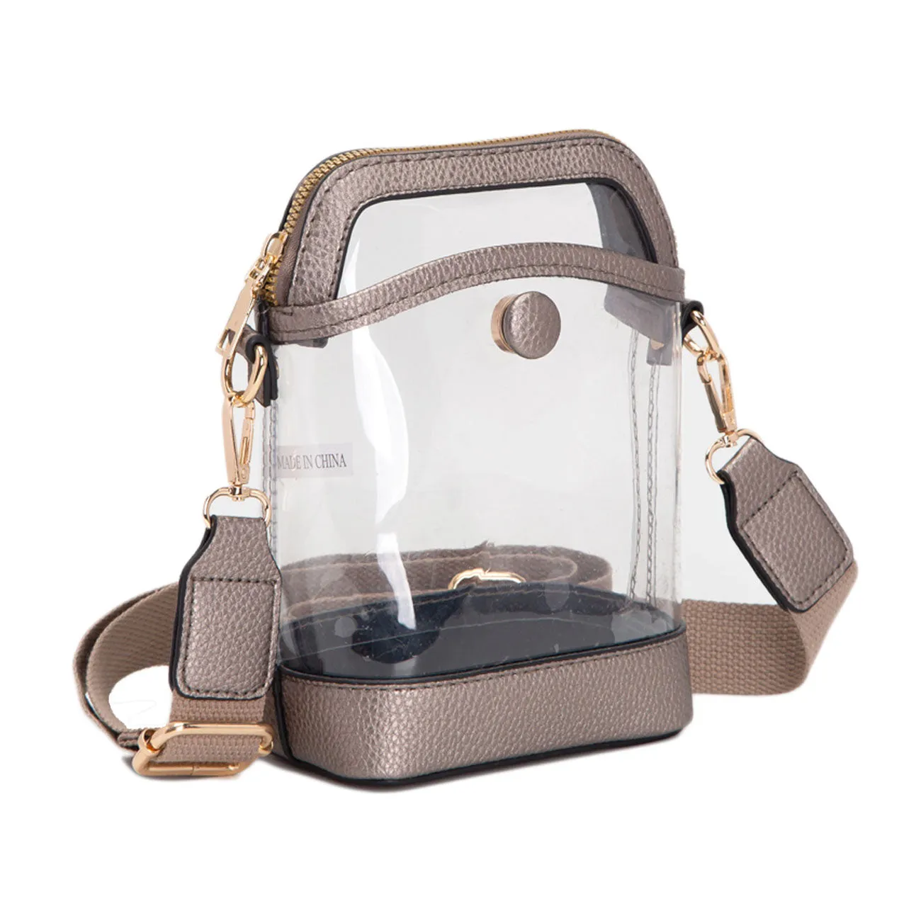 Orange Transparent Crossbody Bag