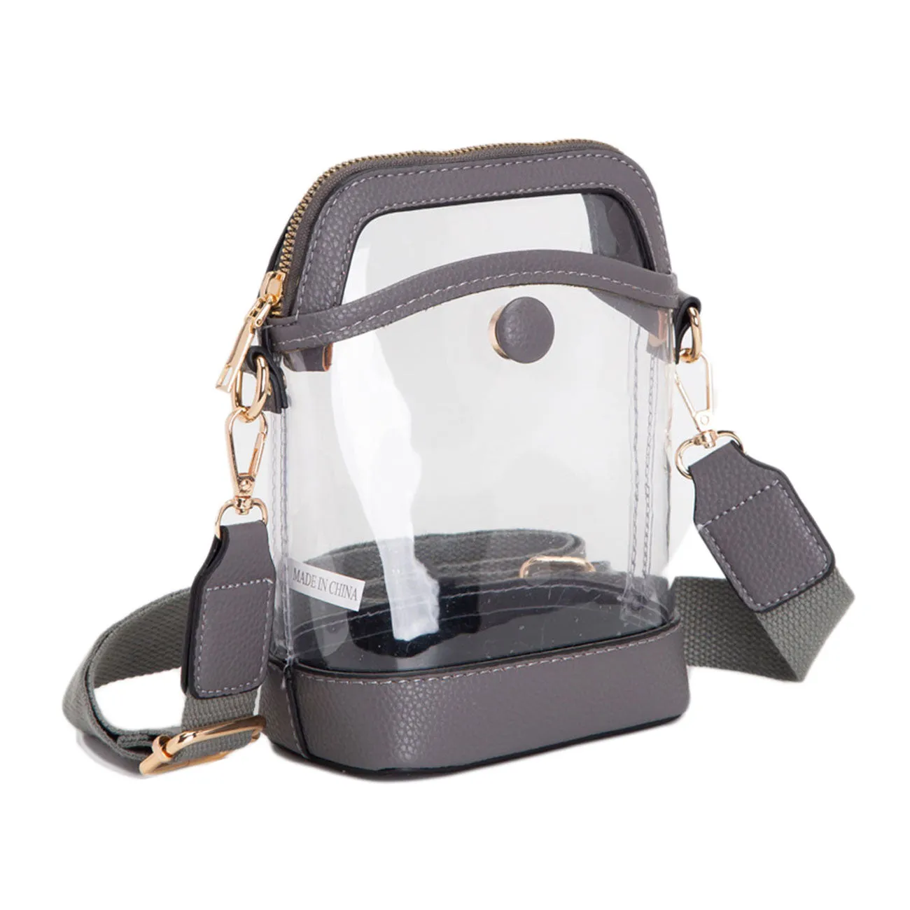 Orange Transparent Crossbody Bag
