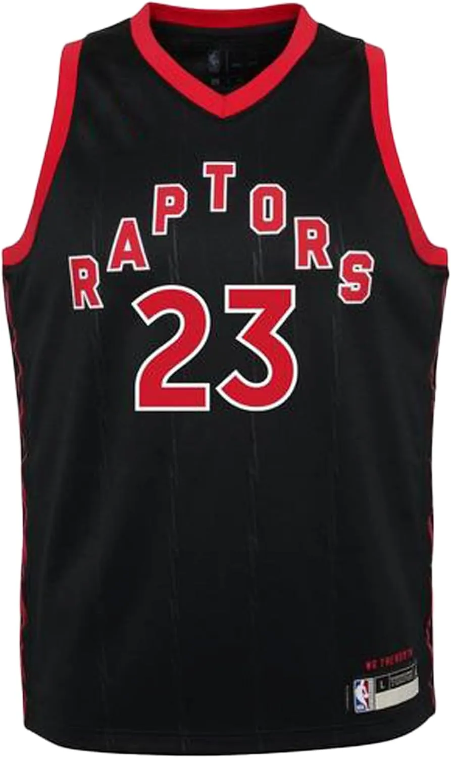 Outerstuff Fred VanVleet Toronto Raptors Black #23 Kids 4-7 Alternate Swingman Jersey