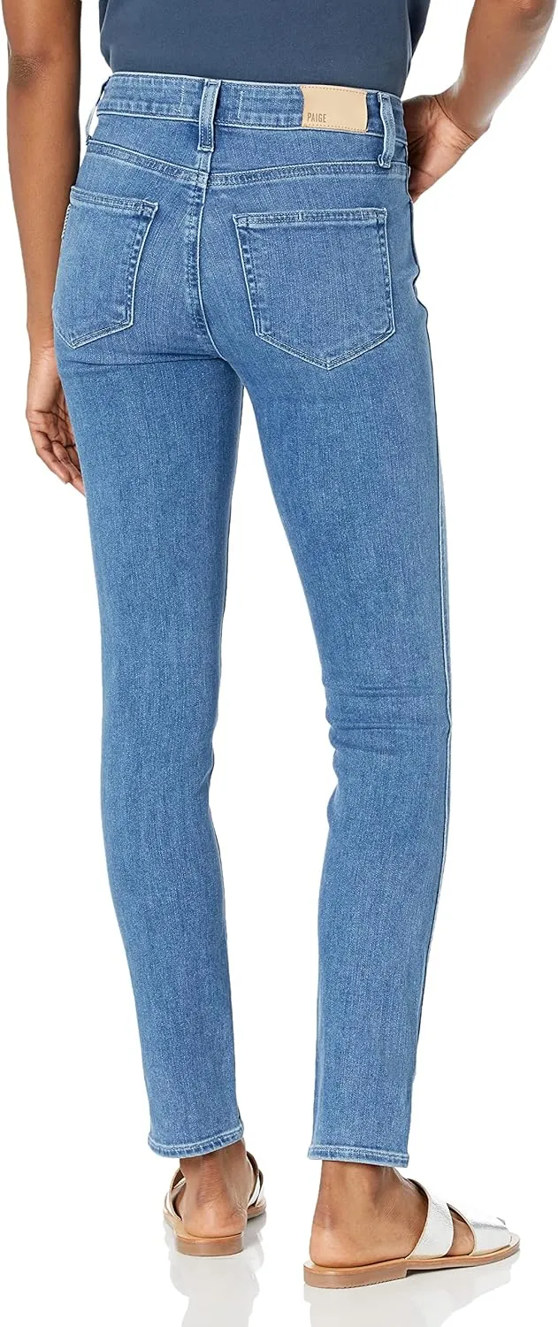 PAIGE Women's Hoxton Transcend Vintage High Rise Ultra Skinny Ankle W/Twisted Outseam   Double Button Jeans
