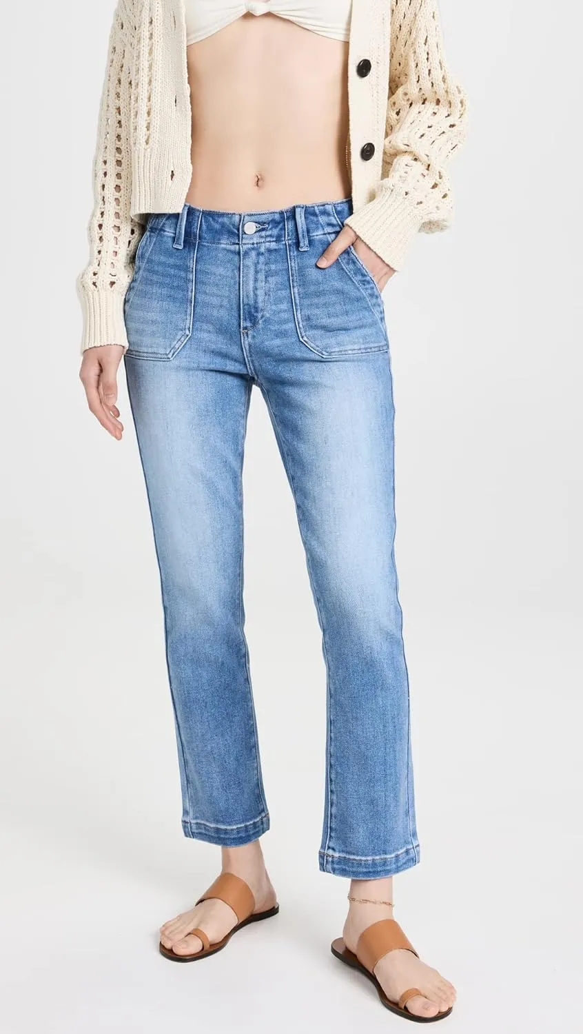 PAIGE Women's Mayslie Straight Ankle Jeans