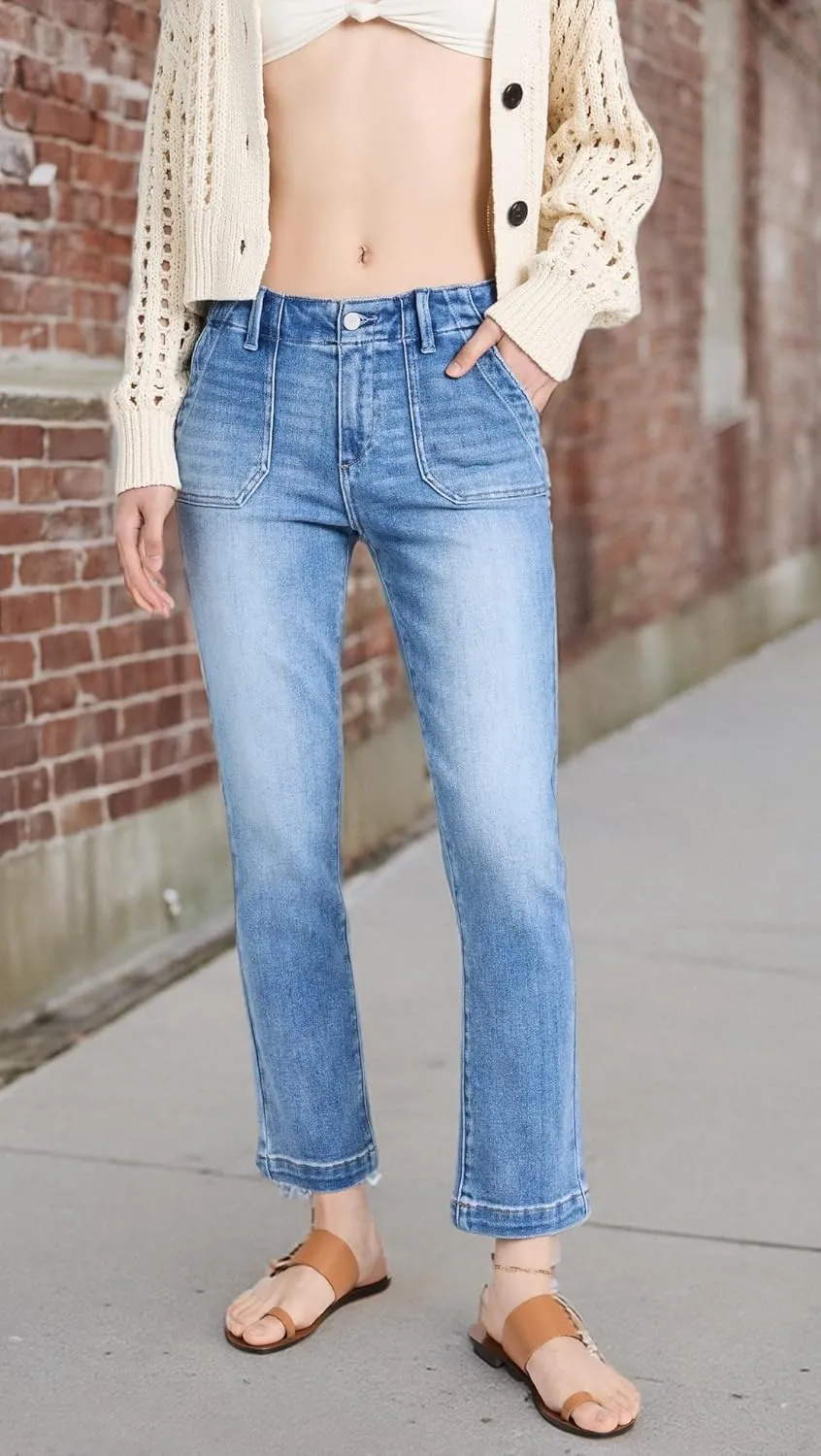 PAIGE Women's Mayslie Straight Ankle Jeans