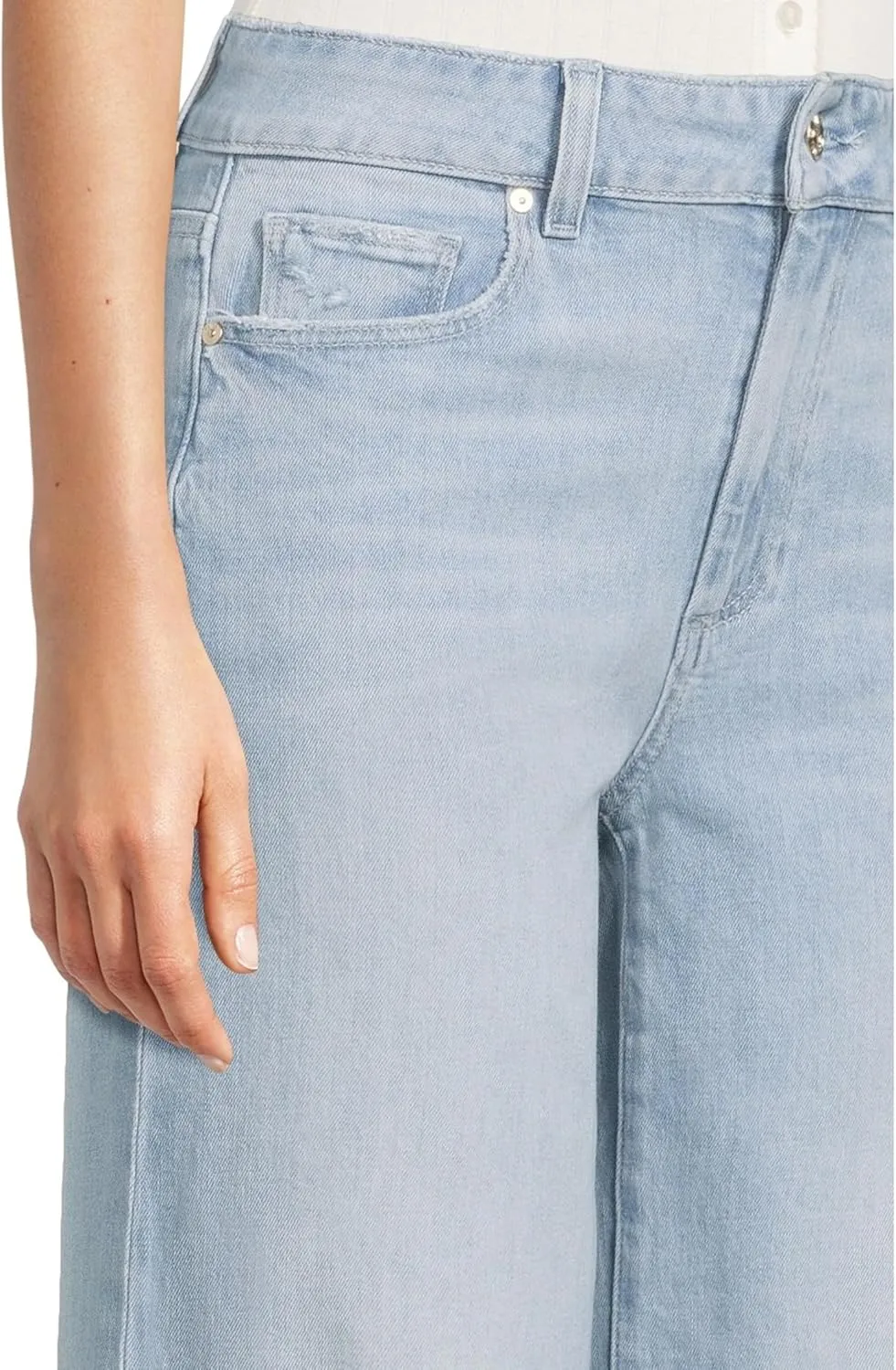 PAIGE Women's Sasha Ankle Raw Hem in Maeve Destructed