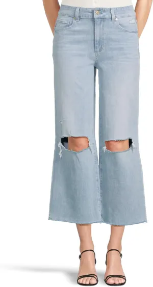 PAIGE Women's Sasha Ankle Raw Hem in Maeve Destructed