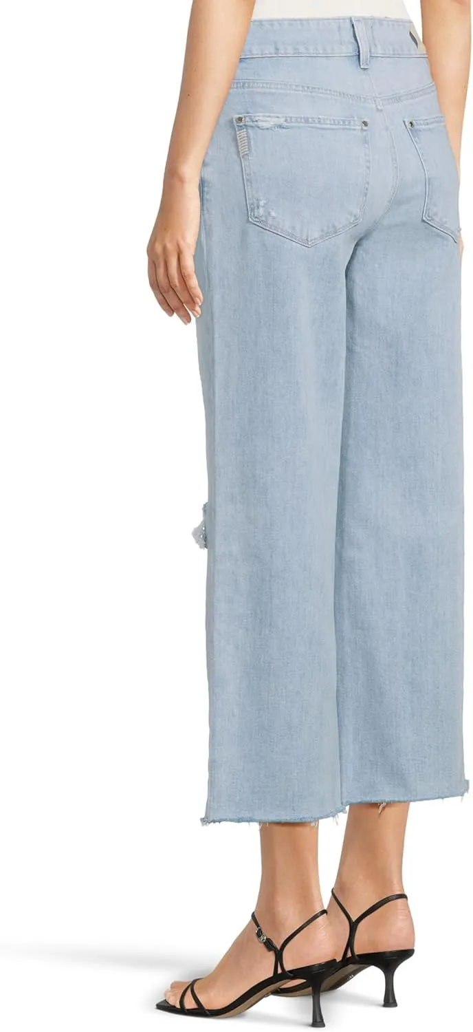 PAIGE Women's Sasha Ankle Raw Hem in Maeve Destructed