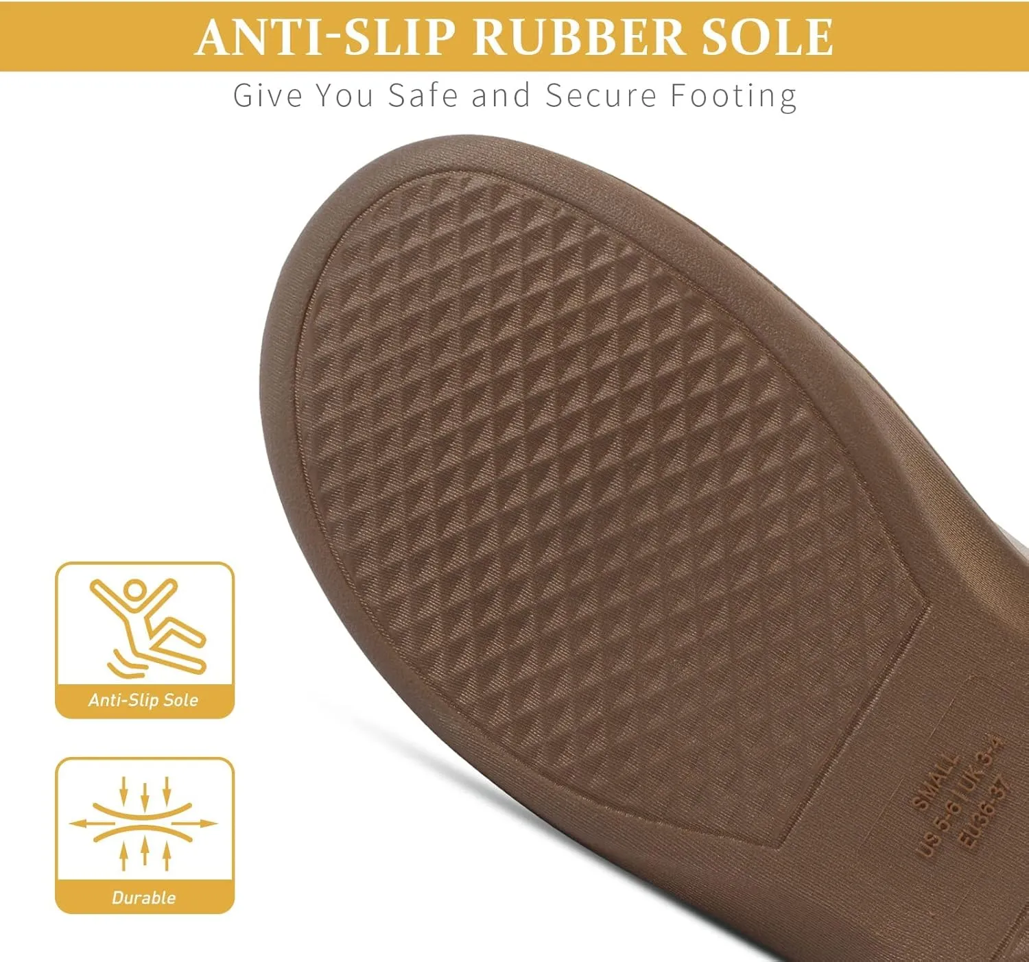 Parlovable Women Indoor Bedroom Slippers, Memory Foam House Shoe, Gifts for Ladies Cozy Wool-like Anti-Skid Rubber Sole