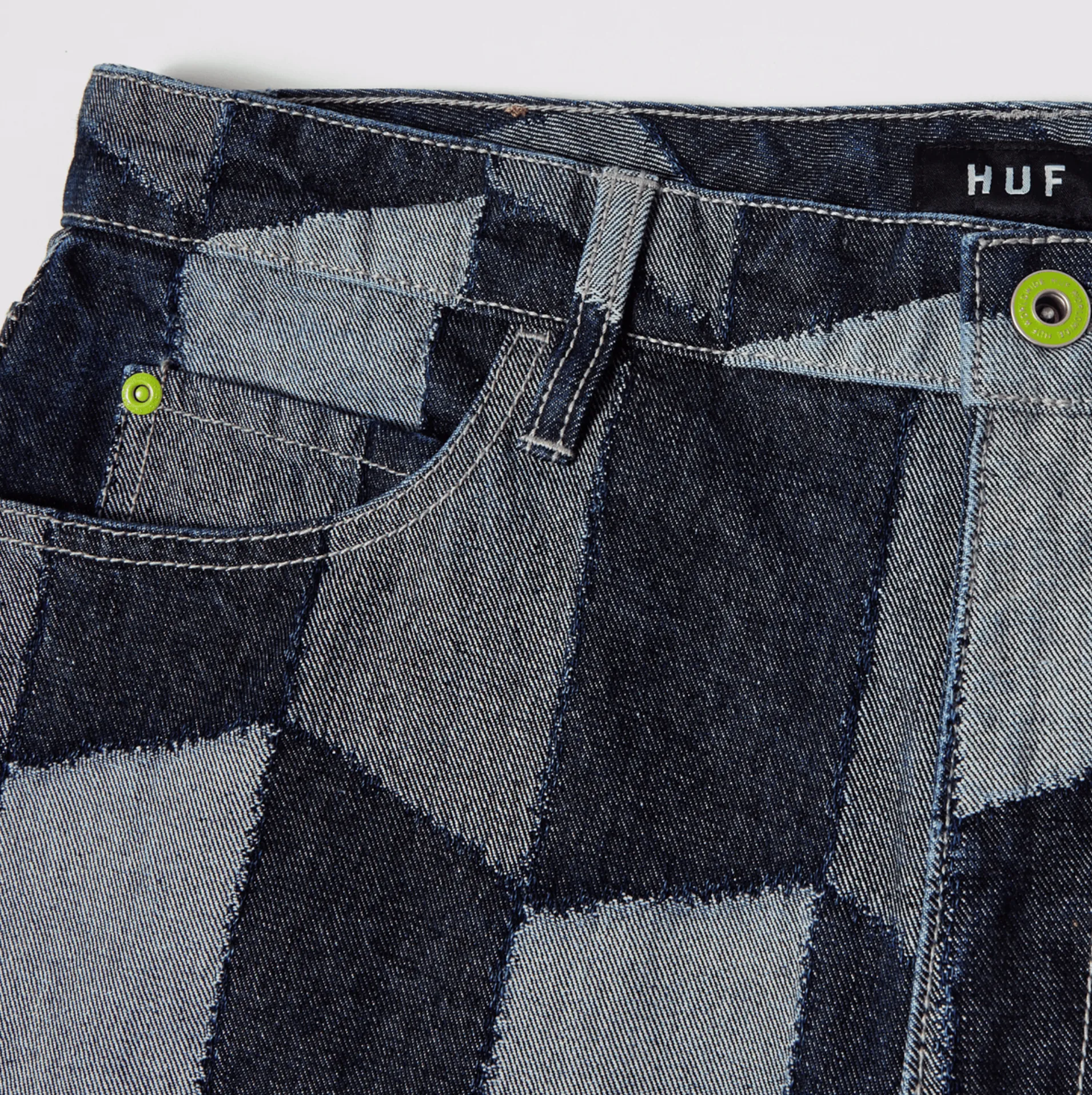 PATCHWORK DENIM PANT DENIM