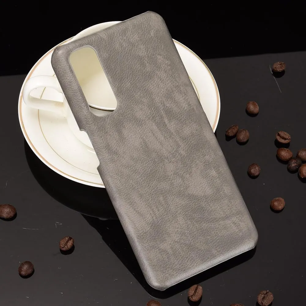 Phone Case for Realme 7 Global/Realme Narzo 20 Pro Case, [PU Leather] [Hard Plastic] for Realme 7 Global/Realme Narzo 20 Pro Protector Case, Non-Slip Shockproof for Realme 7 Global Grey