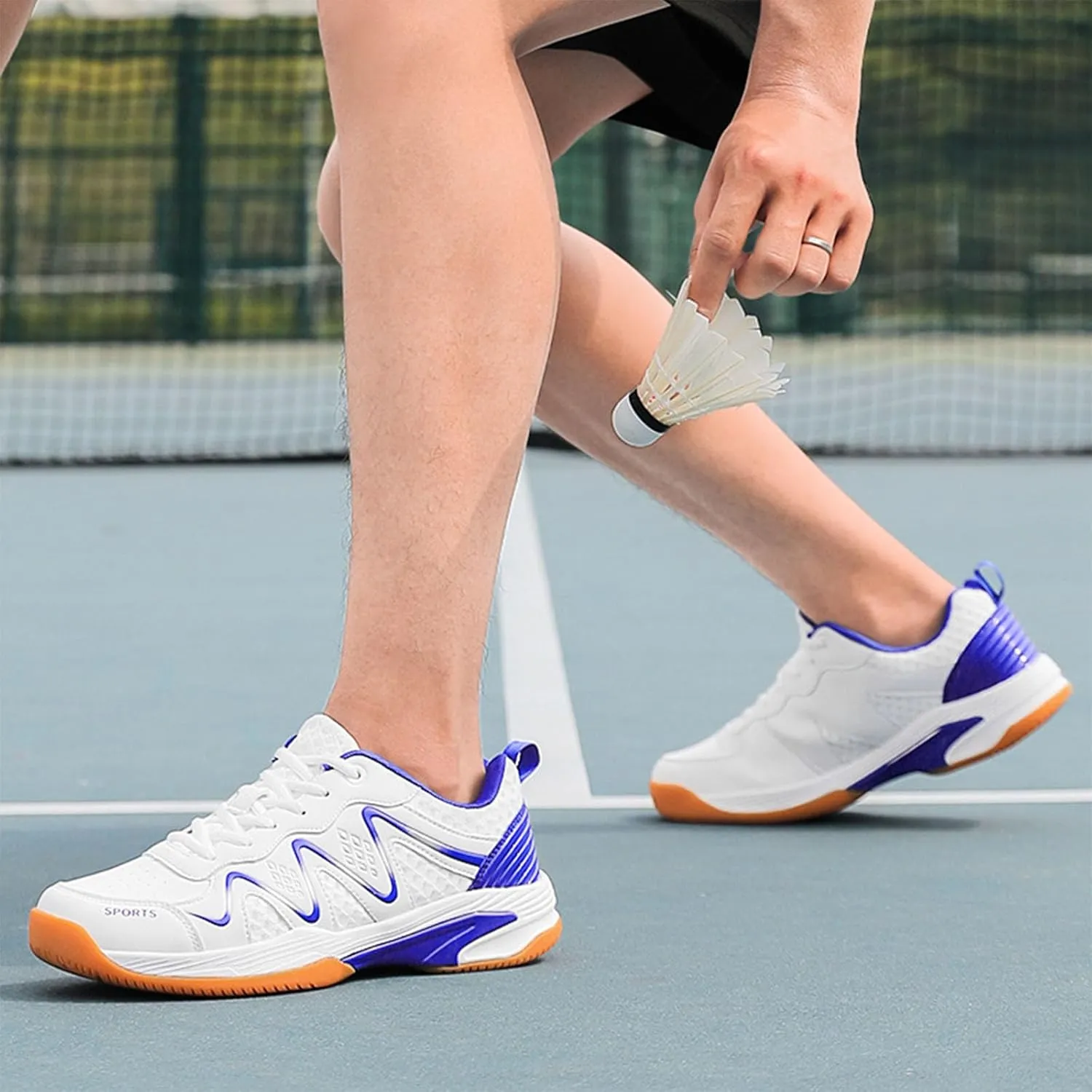 Pickleball Shoes for Mens Badminton Racketball Squash Tennis Athletic Shoes Indoor Court Training for All Racket Sports