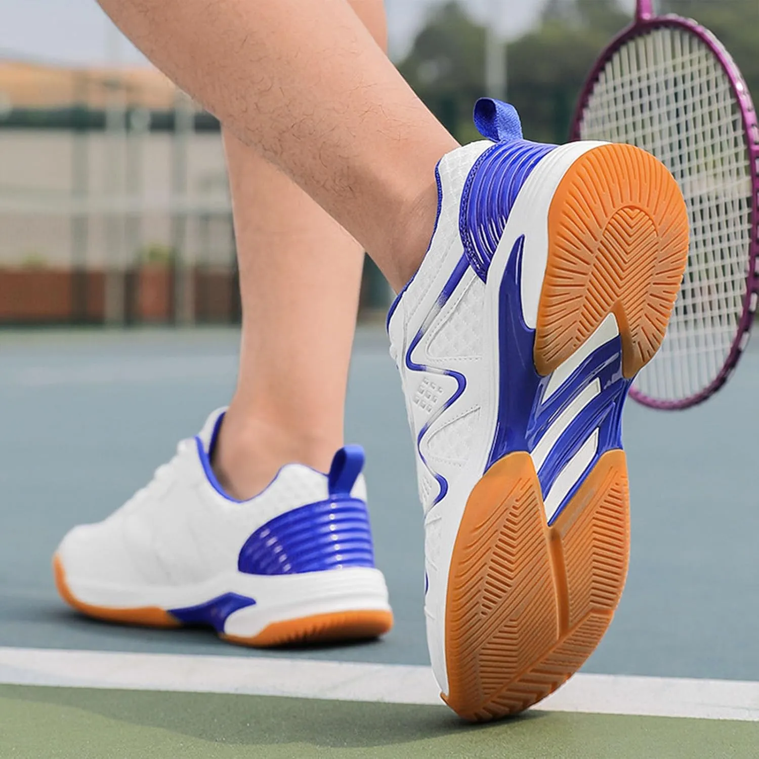 Pickleball Shoes for Mens Badminton Racketball Squash Tennis Athletic Shoes Indoor Court Training for All Racket Sports